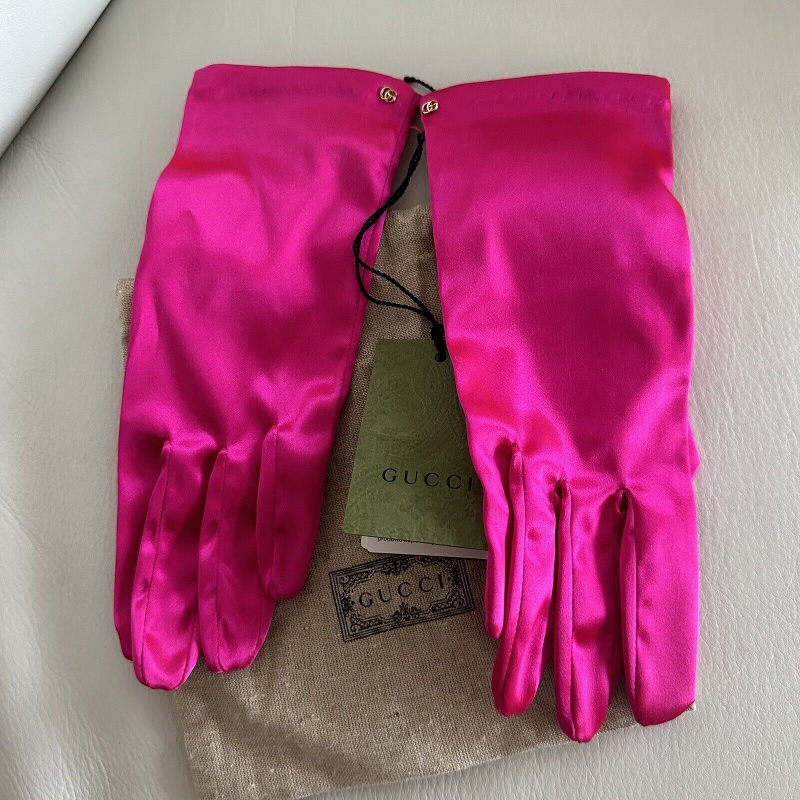 Gucci NWT GUCCI GLOVES PINK SIZE 8 Kitts LA 707549 Size ONE SIZE - 6 Thumbnail