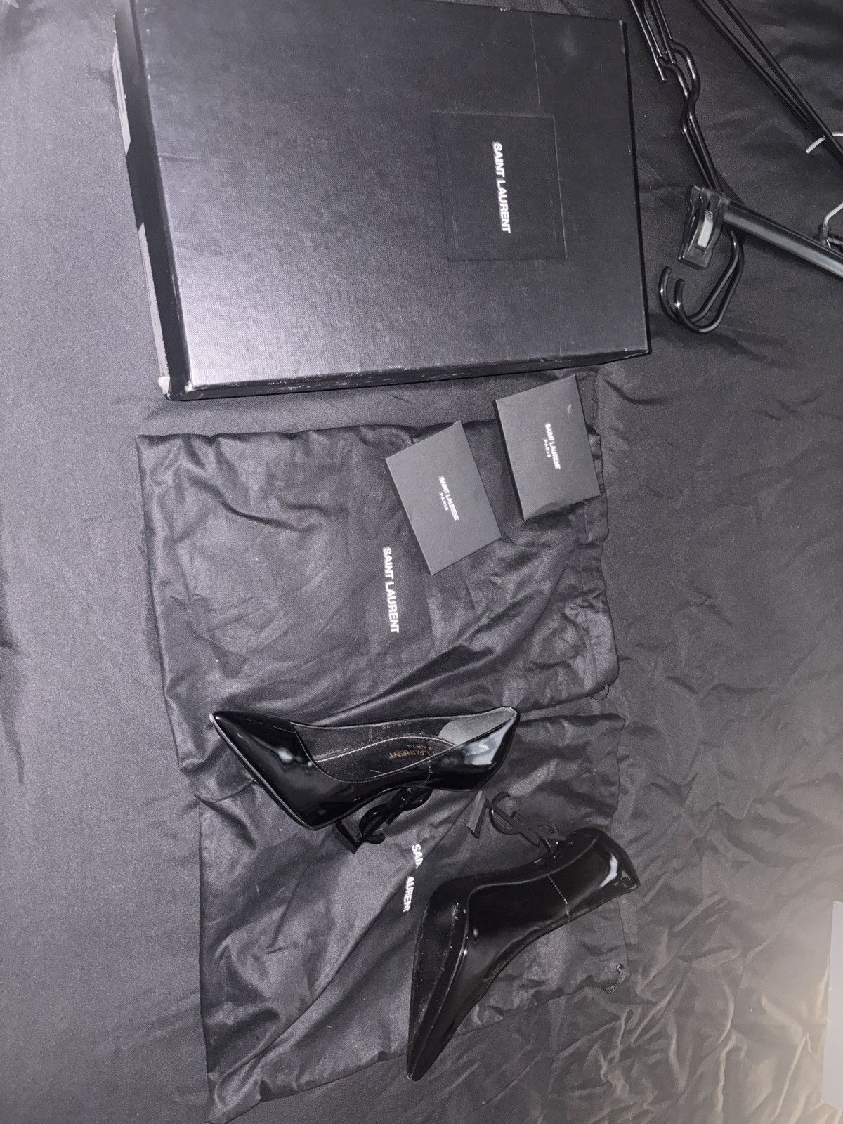 Saint Laurent Paris Saint Laurent Opyum Heels Black Patent, Size US 6.5 / IT 36.5 - 1 Thumbnail