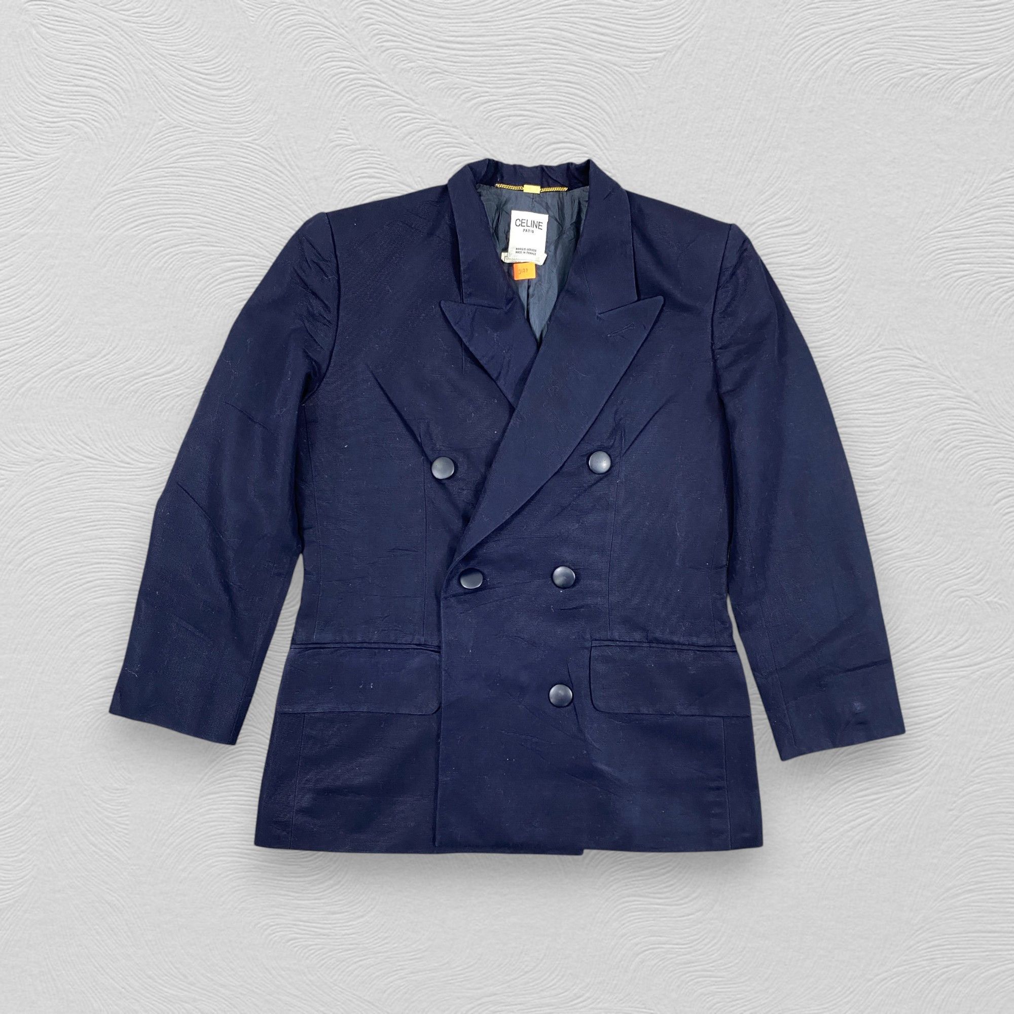 Celine VINTAGE CELINE HEDI SLIMANE BLAZER COAT -J127 Size S / US 4 / IT 40 - 1 Thumbnail