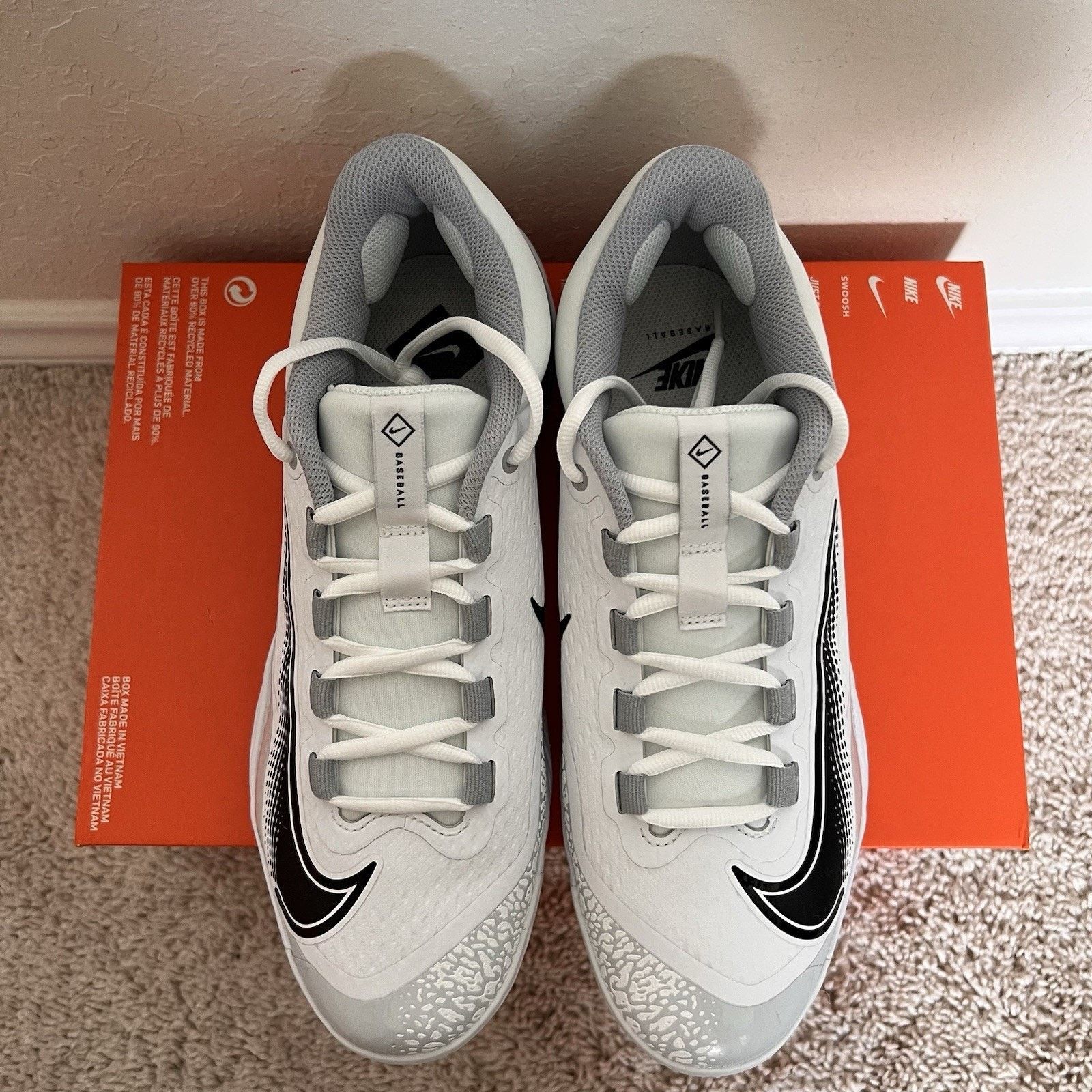 Nike Nike Alpha Huarache Elite 4 Low Baseball Cleats 12 No Lid Size US 12 / EU 45 - 4 Thumbnail