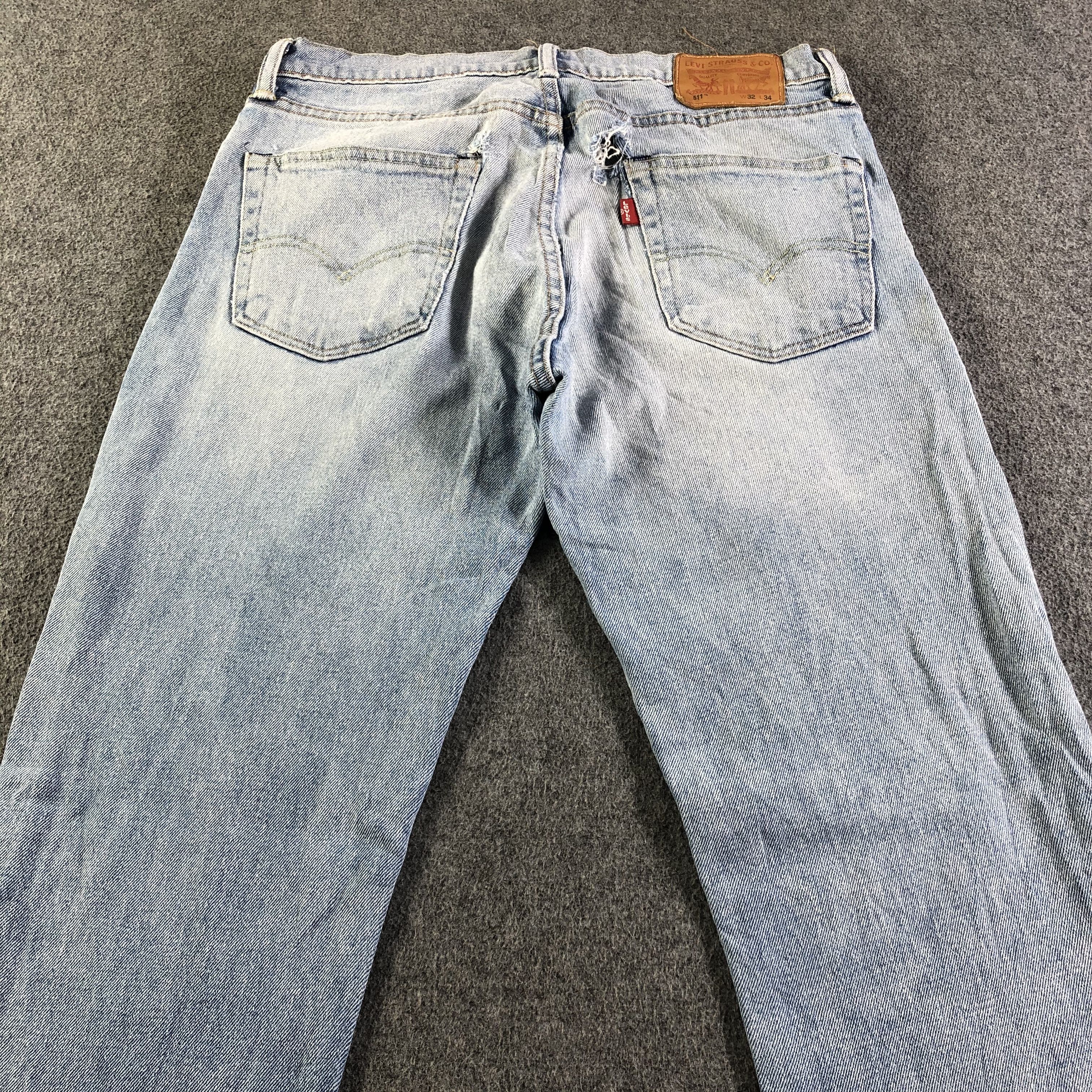Levi's Vintage Blue Wash Levis 511 Jeans-J4427 Size US 32 / EU 48 - 4 Thumbnail