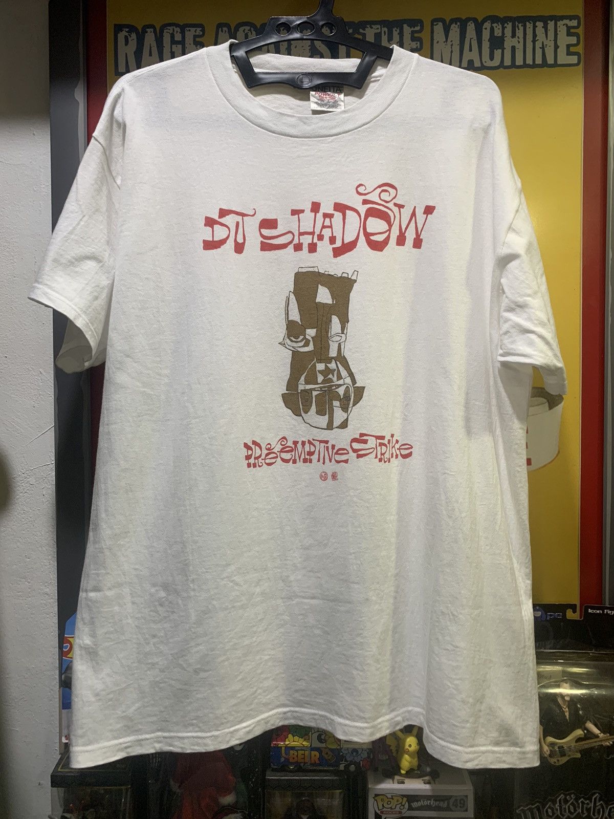Band Tees × Vintage Vtg DJ SHADOW “Preemptive Strike” MoWax 1997 Promo Band Tee Size US XL / EU 56 / 4 - 2 Thumbnail
