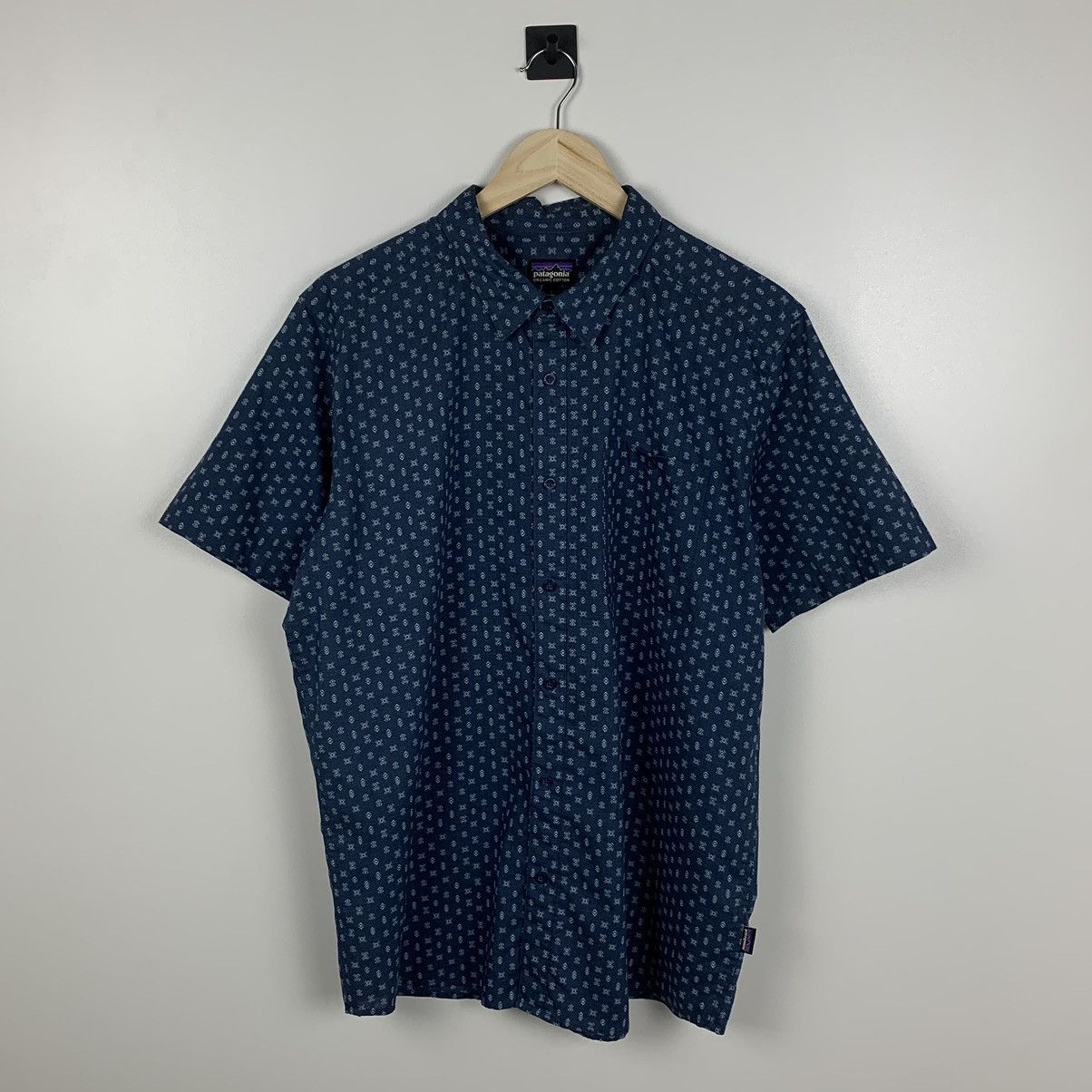 Patagonia Patagonia Geometric Shirt Organic Cotton Short Sleeve Blue Size US L / EU 52-54 / 3 - 1 Thumbnail
