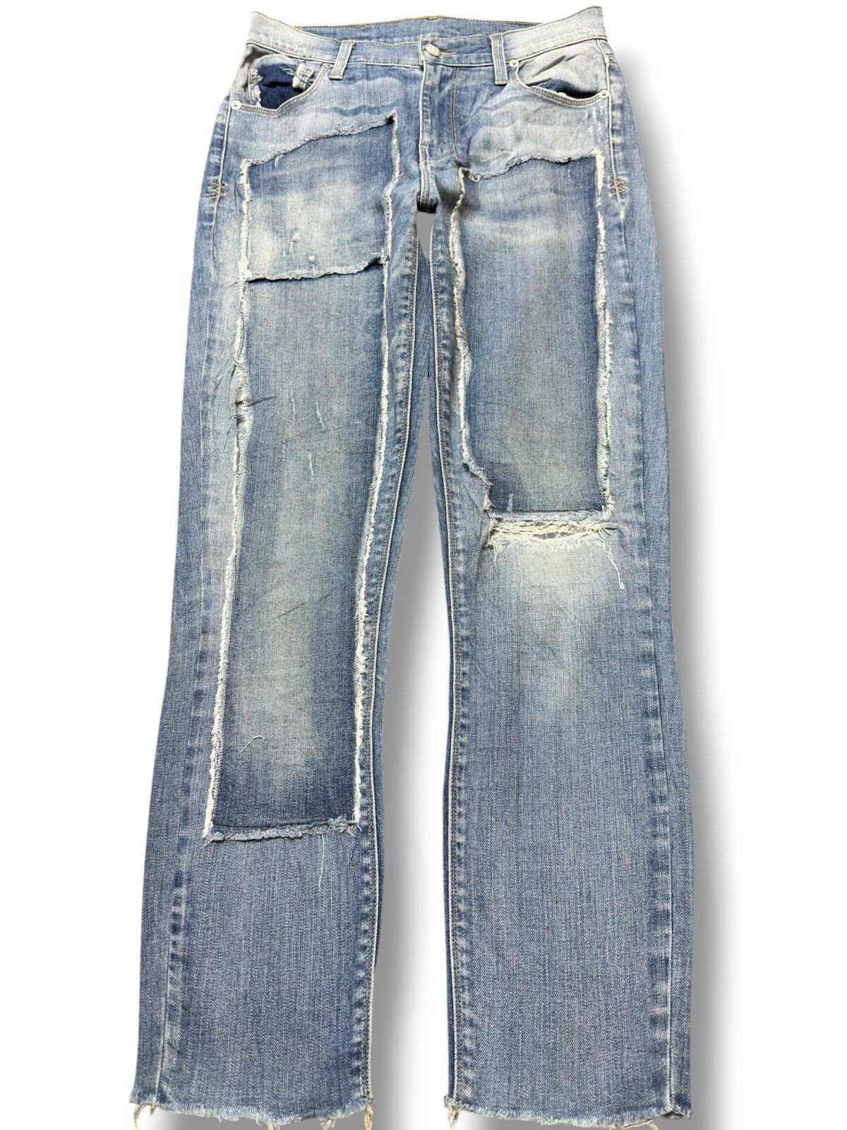 Ksubi Vintage Ksubi Patchwork Embroidded Logo Distressed Denim Size US 28 / EU 44 - 1 Thumbnail