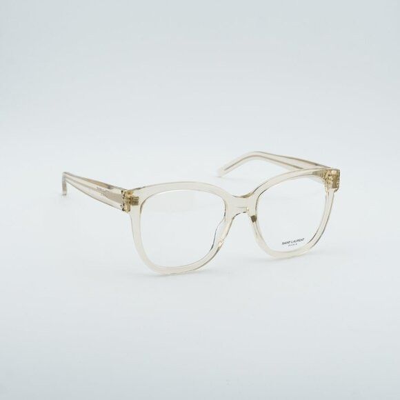Saint Laurent Paris Saint Laurent SLM97 009 Eyeglasses Transparent Yellow 54mm Size ONE SIZE - 6 Thumbnail