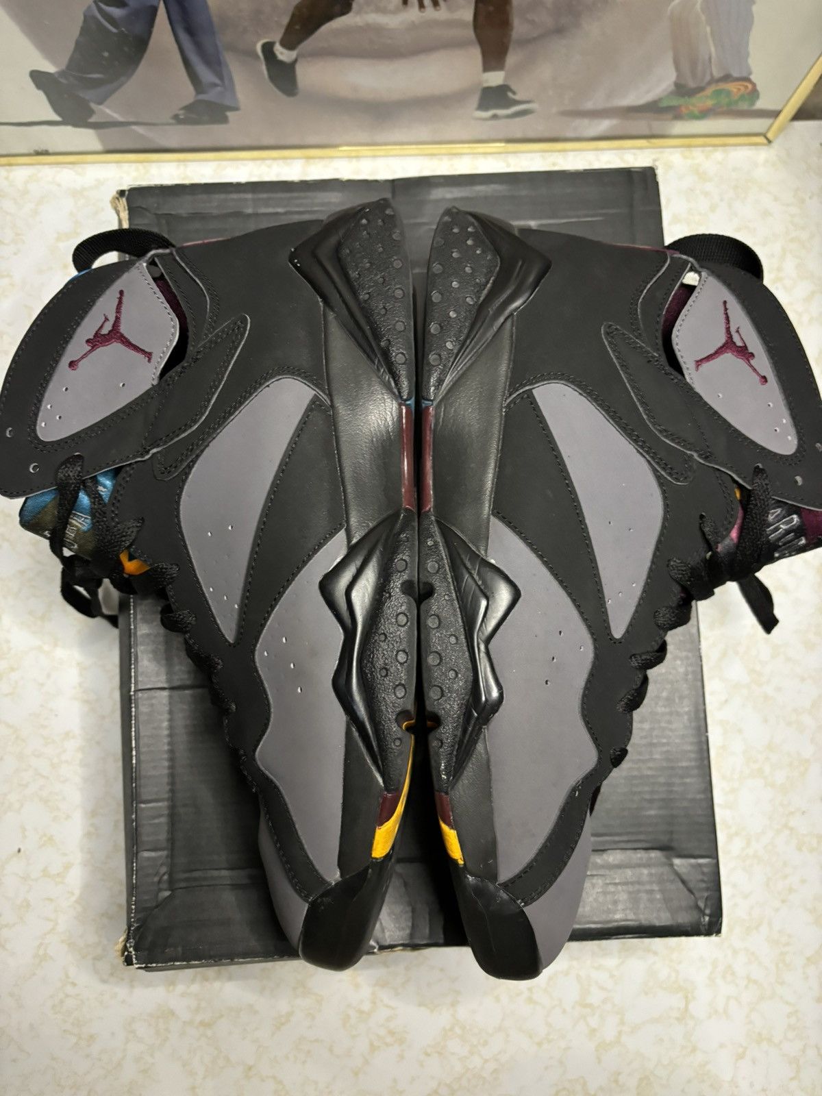 Jordan Brand Air Jordan 7 Retro 2015 Bordeaux 2015 Size US 10.5 / EU 43-44 - 4 Thumbnail