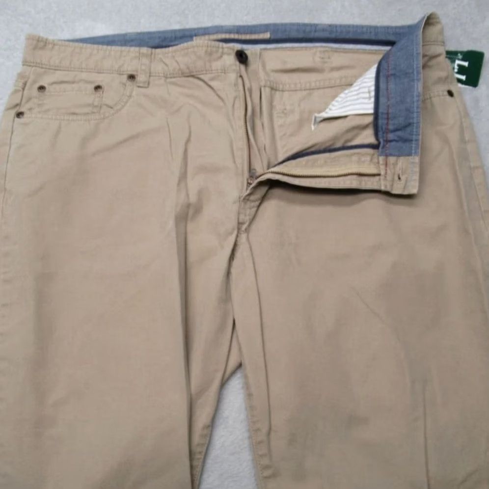 Vintage VINTAGE LL Bean Pima Cotton Pants Mens 38x32 Standard Fit Khaki Straight Leg Casual Hike Size US 38 / EU 54 - 5 Thumbnail
