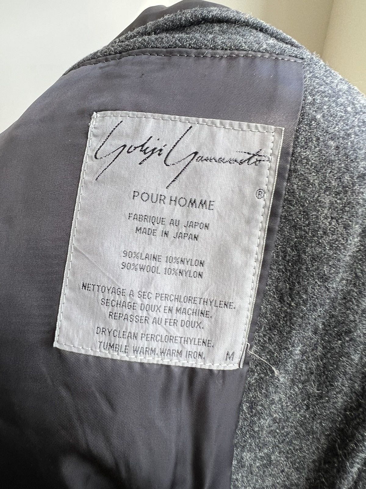 Yohji Yamamoto Yohji yamamato pour homme wool coat jacket Size US M / EU 48-50 / 2 - 4 Thumbnail