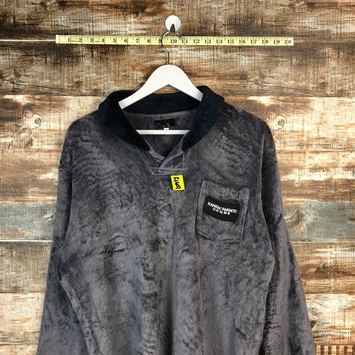 Kansai Yamamoto × Vintage Kansai Yamamoto Homme Grey Sweather #A1607 Size US M / EU 48-50 / 2 - 2 Thumbnail