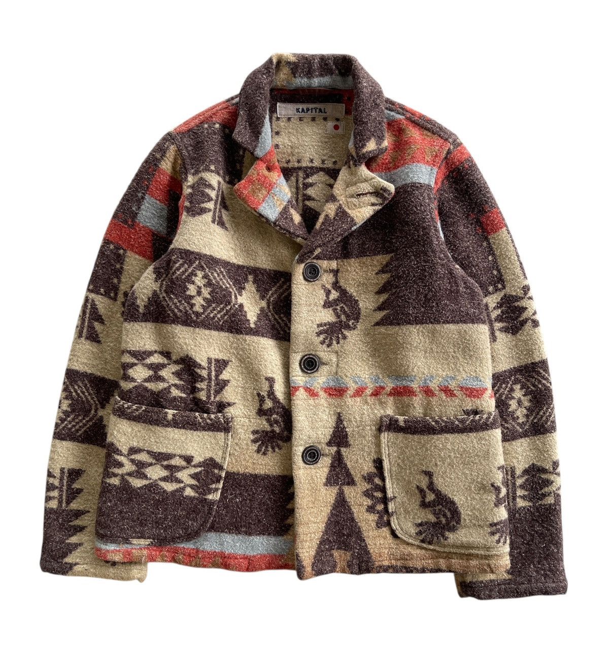 Kapital Kapital Native Printed Wool Jacket Size US XS / EU 42 / 0 - 3 Thumbnail
