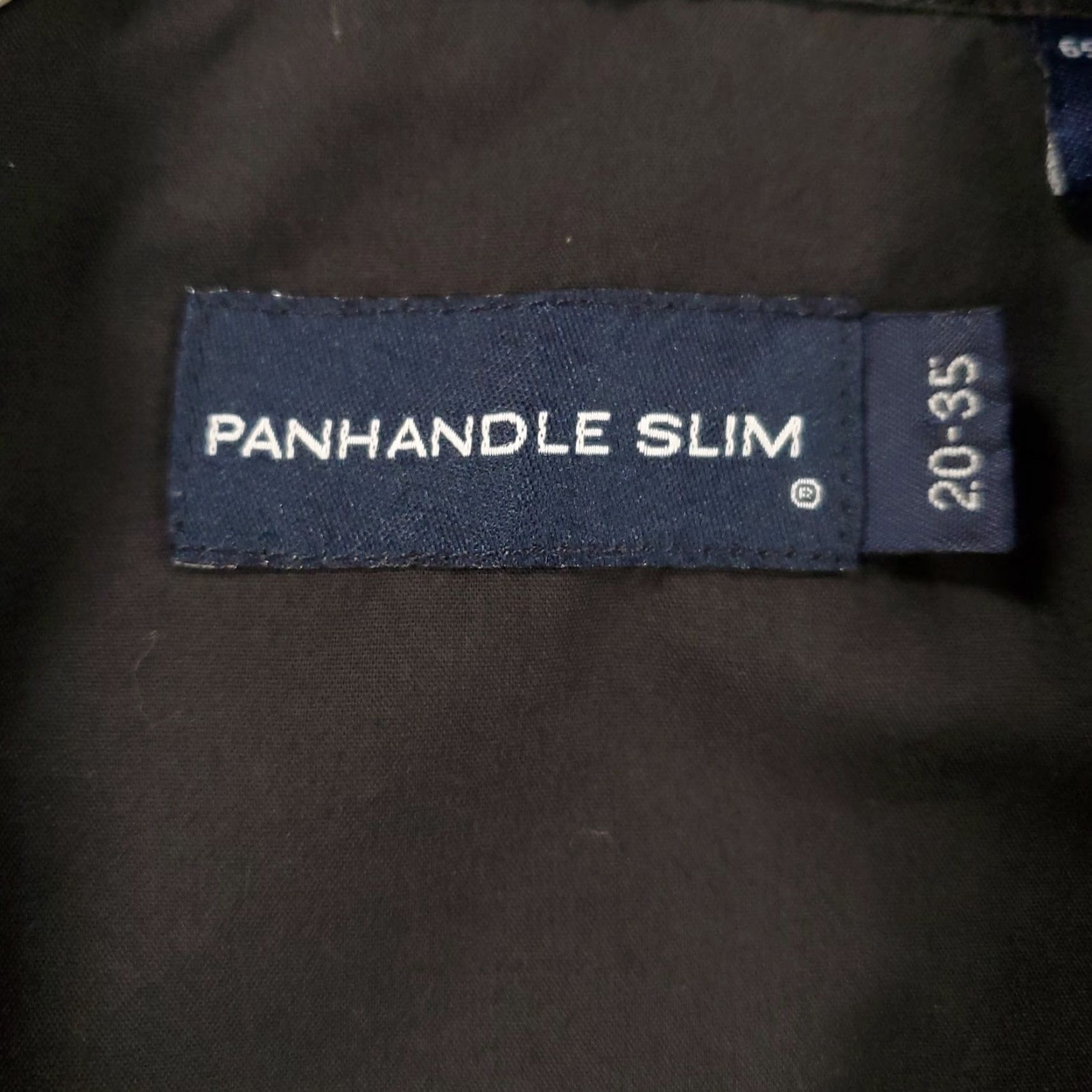 Vintage Panhandle Slim Shirt Mens 20 35 Black Pearl Snap Long Sleeve Button Up Western Size US XXL / EU 58 / 5 - 5 Thumbnail