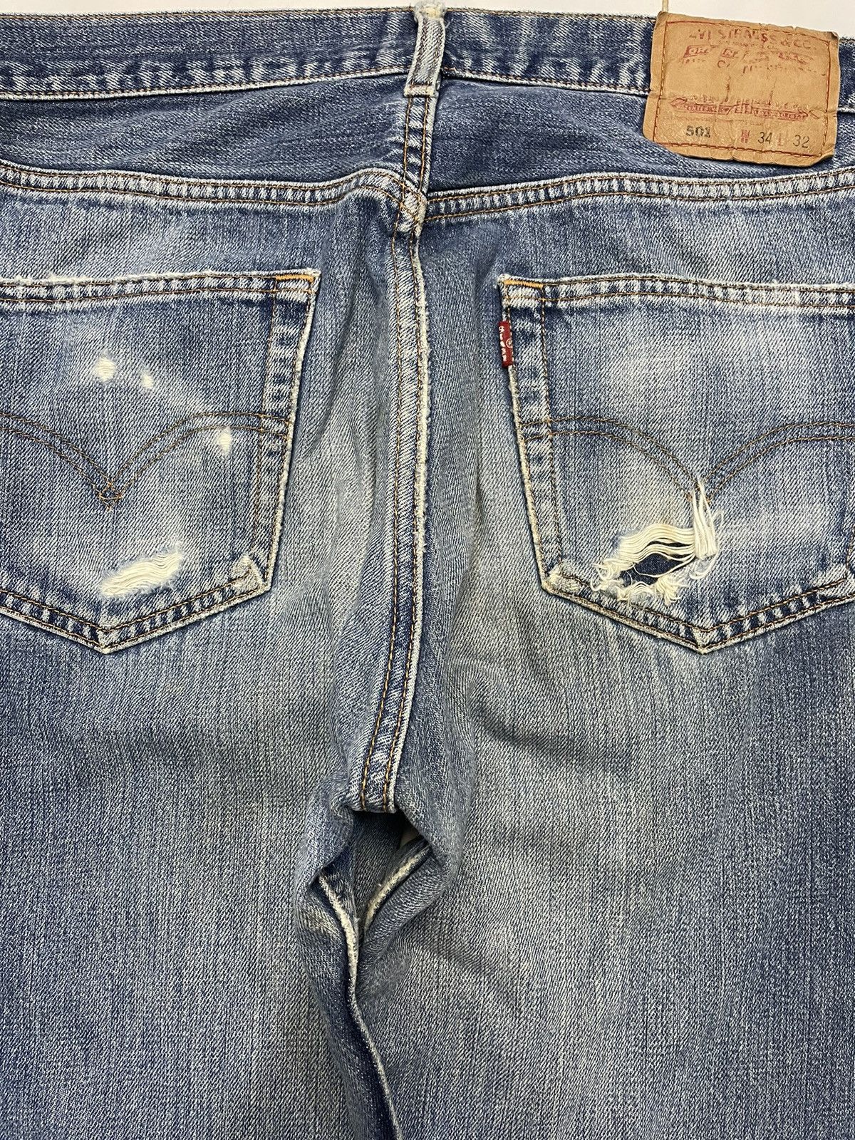 Levi's Vintage Levi’s 501 Distressed Jeans Size US 32 / EU 48 - 4 Thumbnail