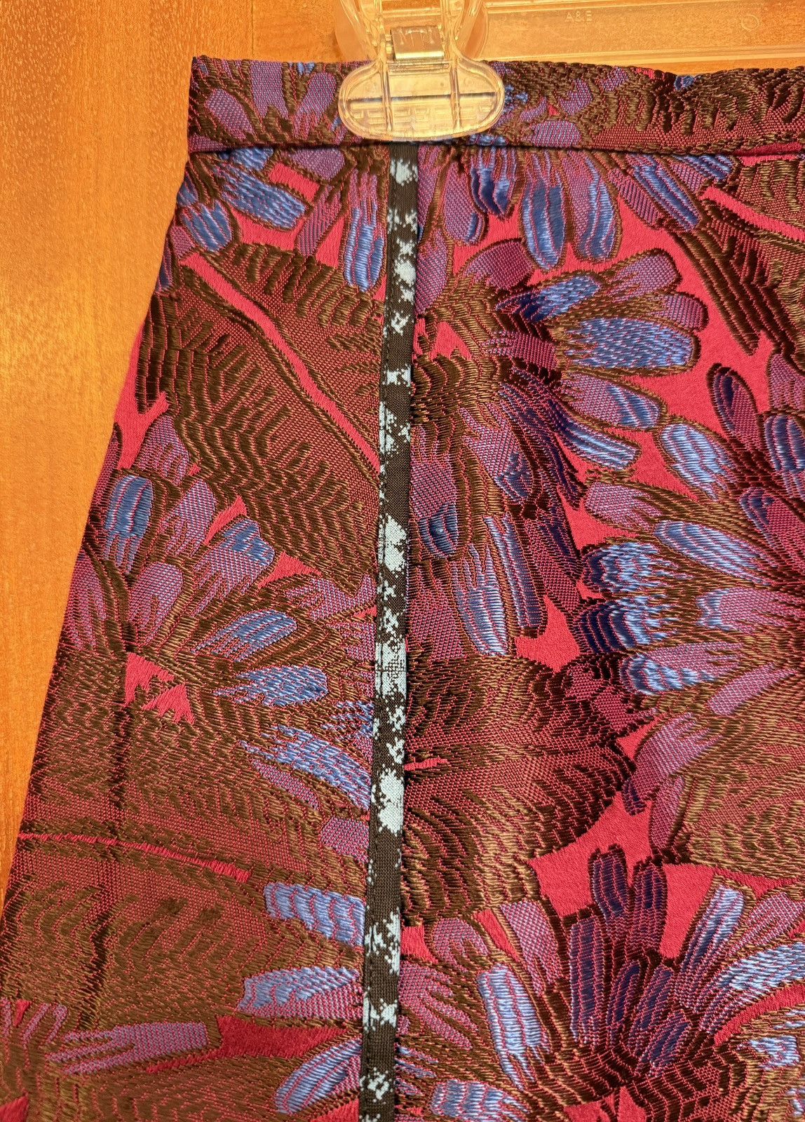 J.Crew J.Crew Midnight Floral Purple/Blue Jacquard C5911 Skirt Y2K Size 27" / US 4 / IT 40 - 3 Thumbnail