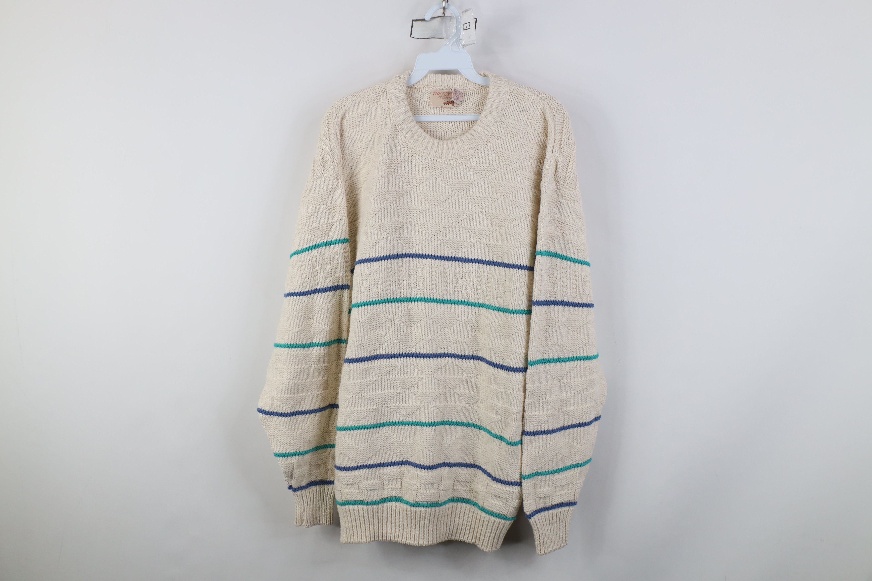 Vintage Vintage 90s Streetwear Cotton Knit Crewneck Sweater USA Size US M / EU 48-50 / 2 - 1 Thumbnail