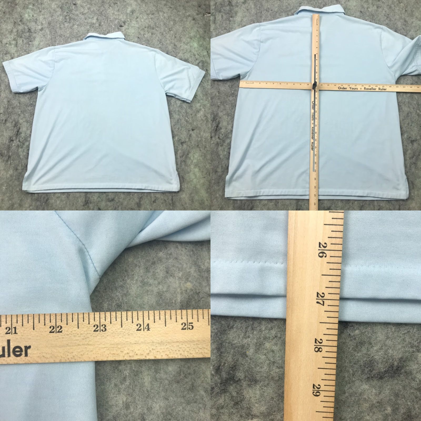 Vintage VTG Chevrolet Shirt Mens XL Blue Polo Chevy Classic Club Sea Palms Single Stitch Size US XL / EU 56 / 4 - 8 Thumbnail