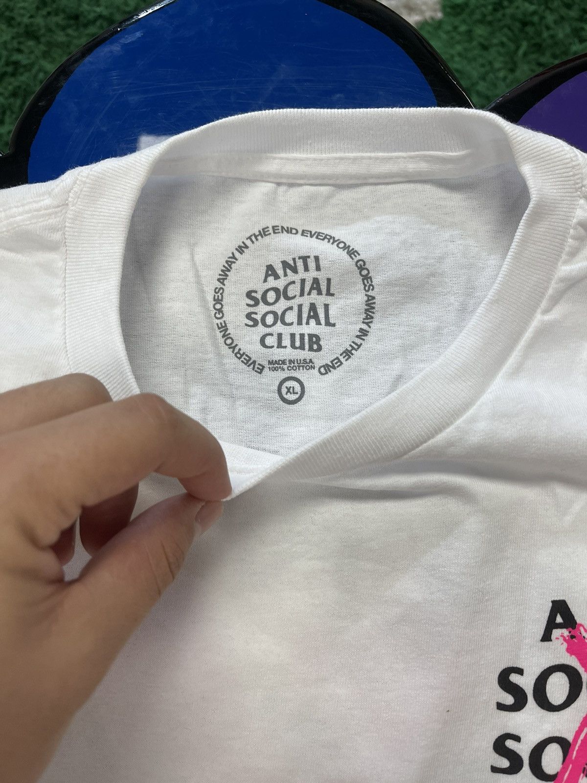 Anti Social Social Club Anti Social Social Club Cancelled White T-shirt Size US XL / EU 56 / 4 - 4 Thumbnail