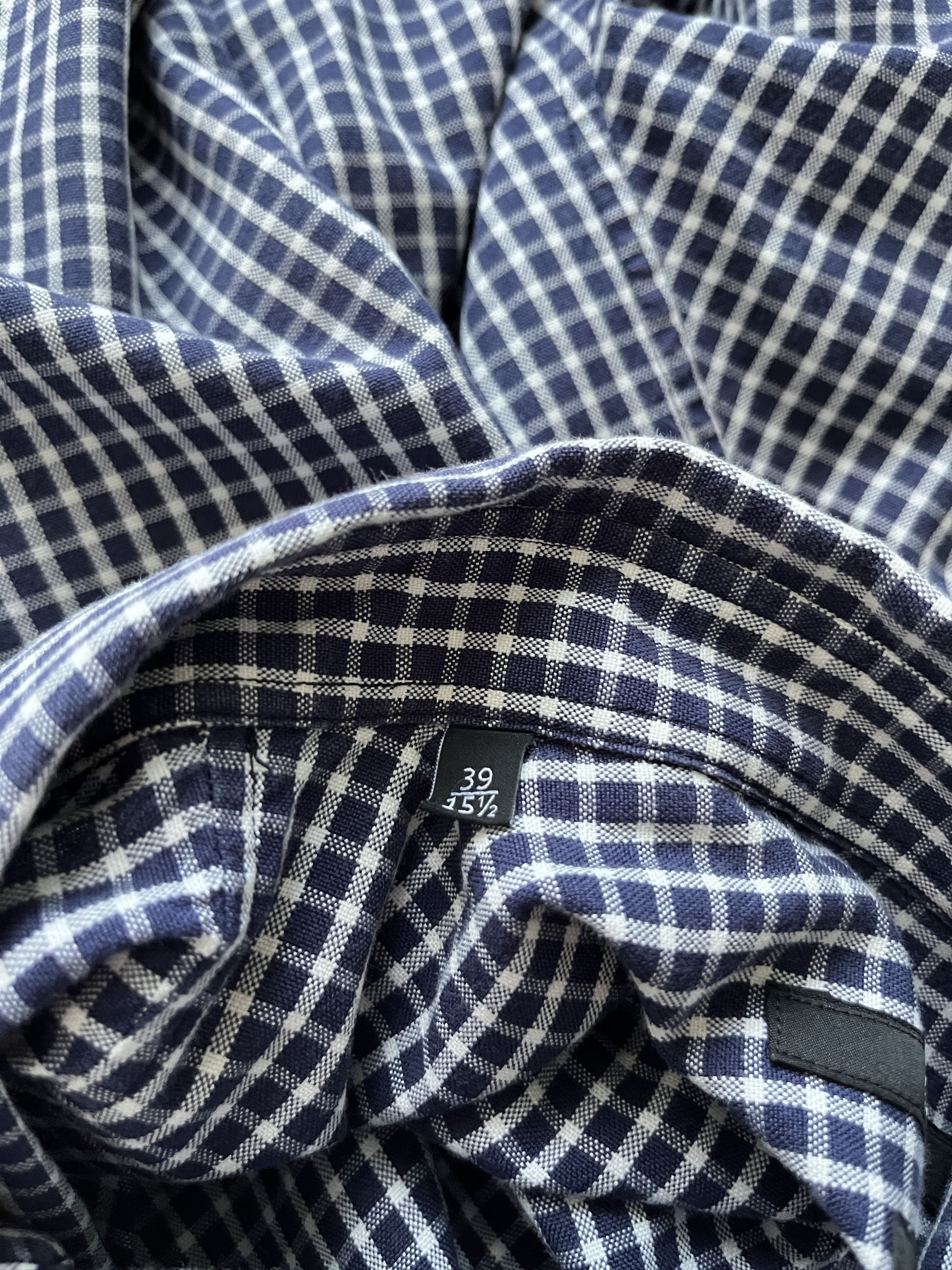 Gucci ⚡️QUICK SALE⚡️2011 Gucci Blue/White Checked Button Up Shirt Size US M / EU 48-50 / 2 - 6 Thumbnail