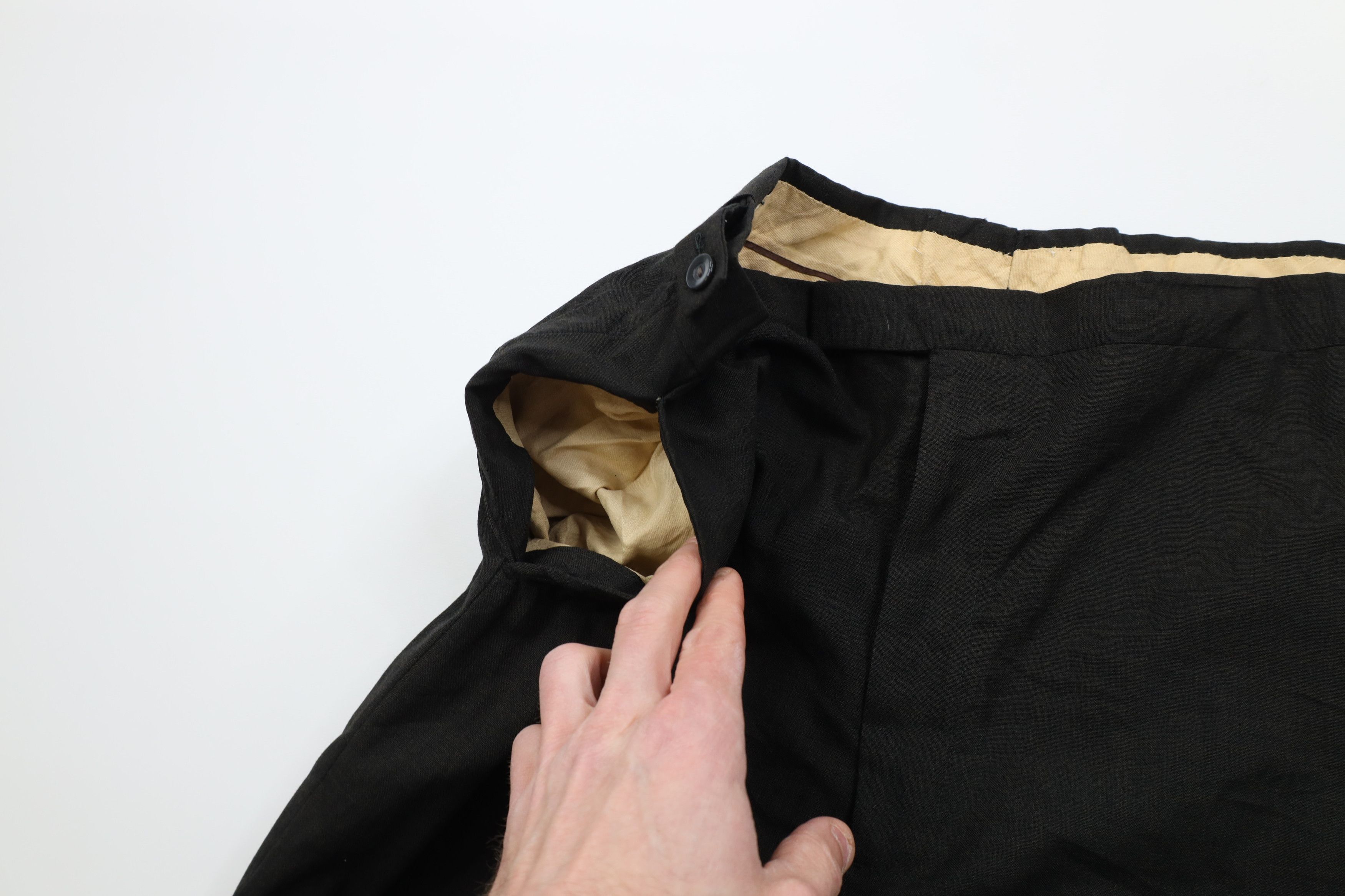 Vintage Vintage 50s Hollywood Regency Gabardine Knit Chino Pants USA Size US 32 / EU 48 - 8 Thumbnail