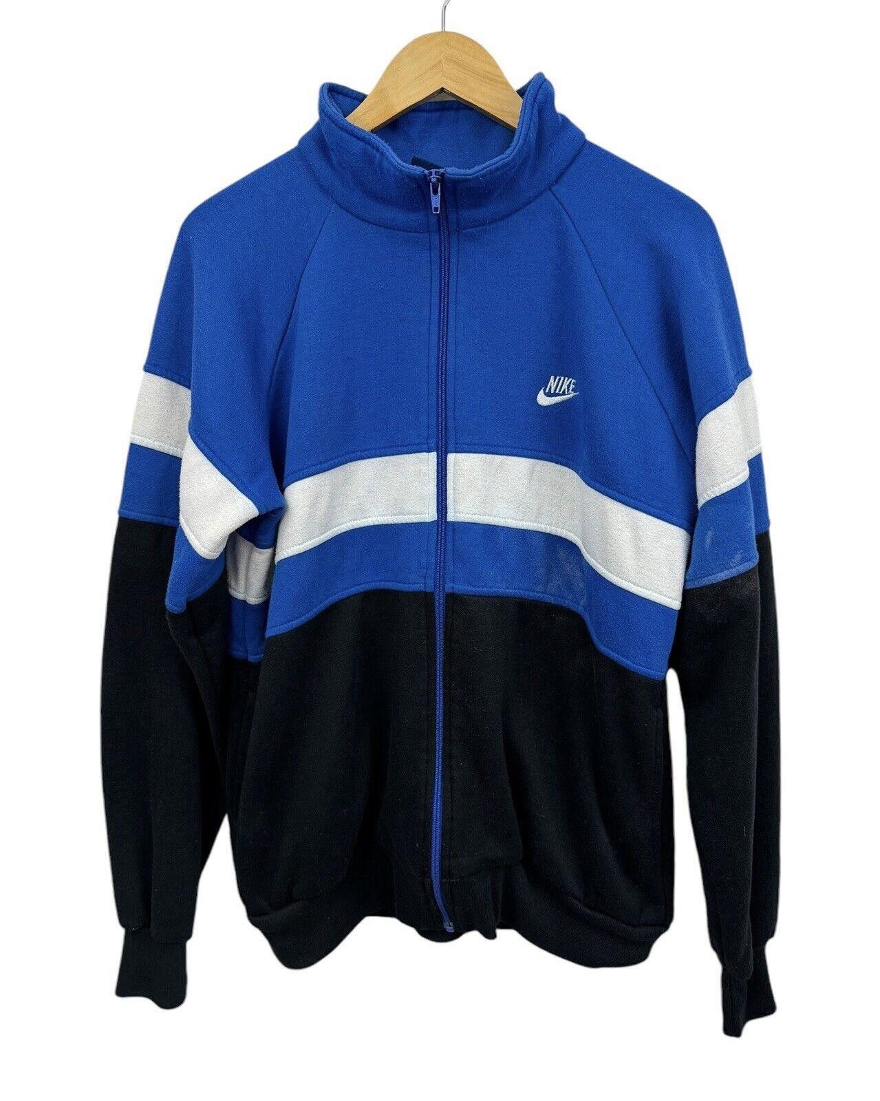 Nike Vintage Nike 1980s Full Zip Blue Track Jacket Windbreaker L Size US L / EU 52-54 / 3 - 1 Thumbnail