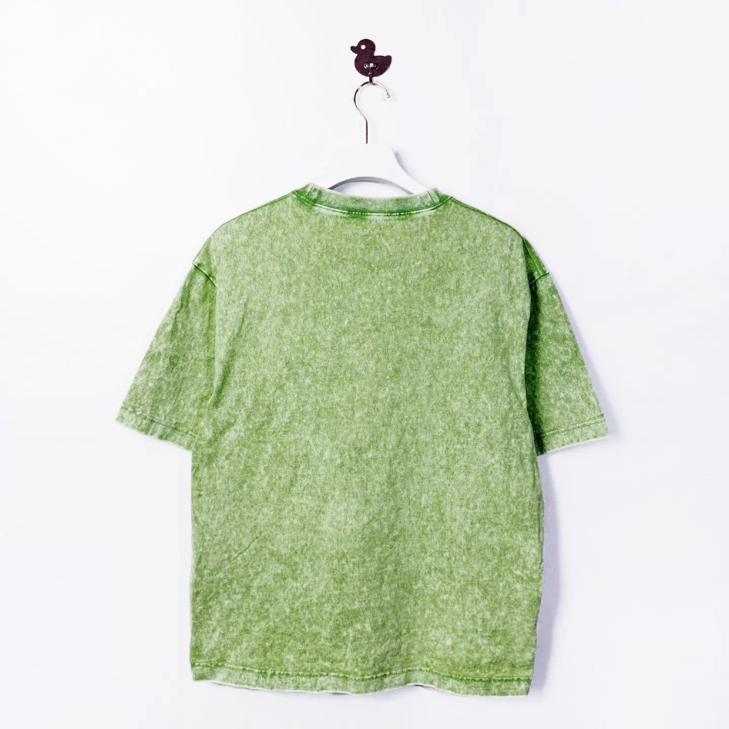 Acne Studios Acne Studios 25 Crystal Logo Distressed Green Short Sleeve Size US M / EU 48-50 / 2 - 2 Thumbnail