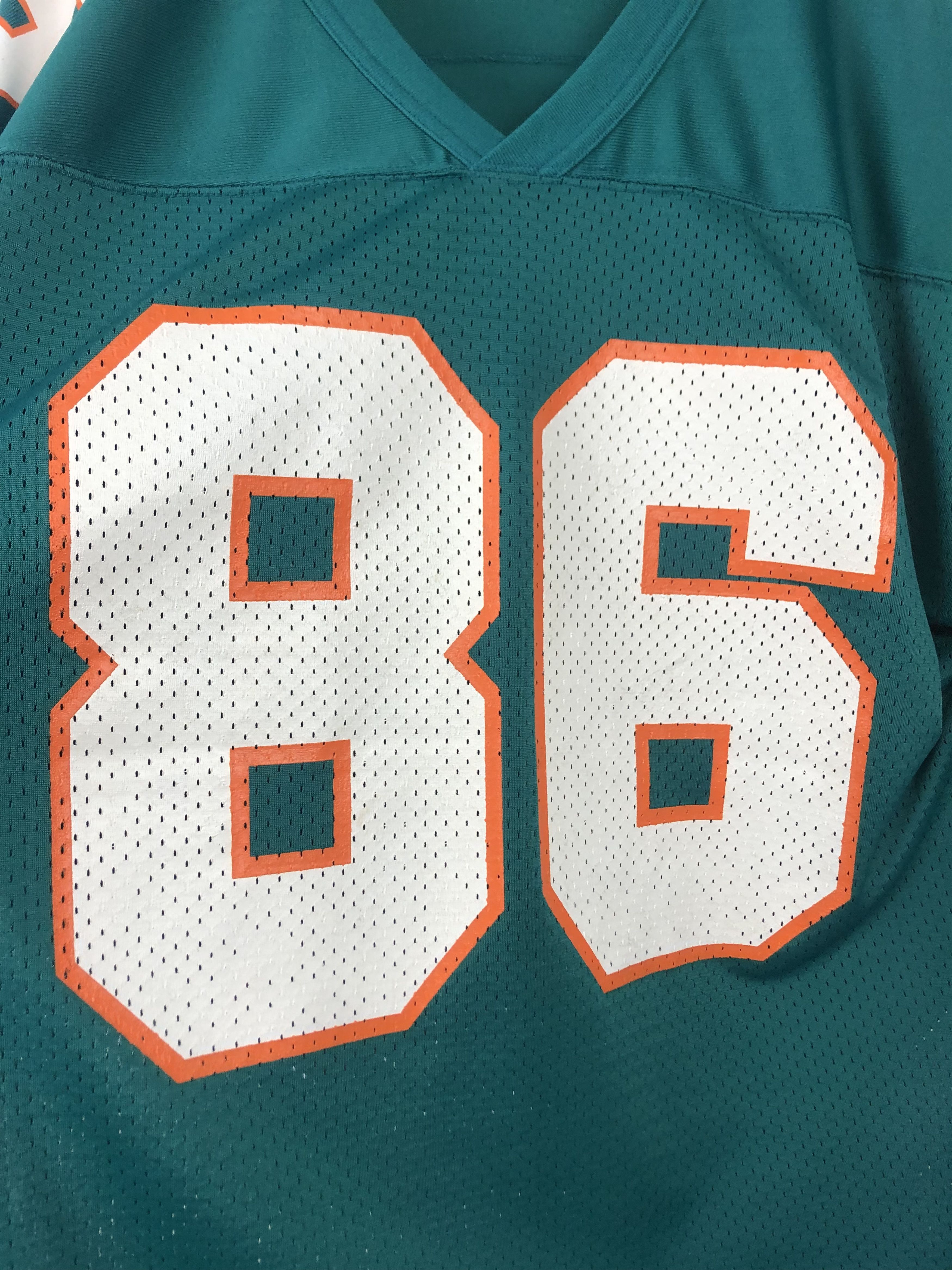 Starter Vintage NFL Miami Dolphins BARNETT #86 Jersey Rare Shirt Size US XL / EU 56 / 4 - 5 Thumbnail