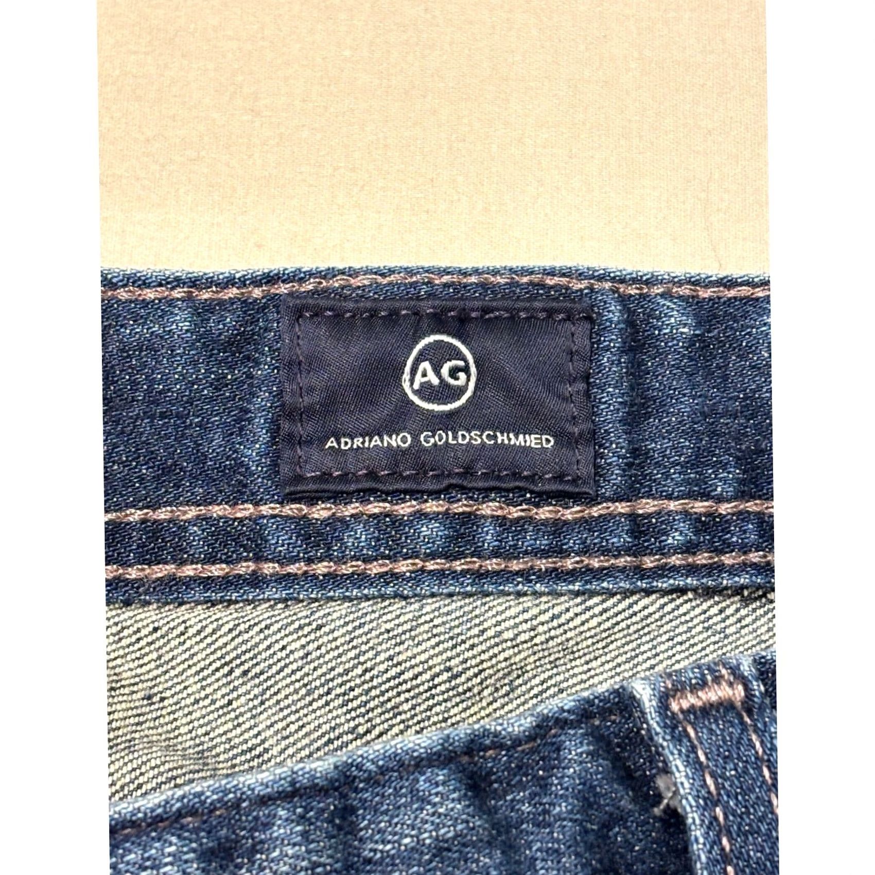 Vintage AG Adriano Goldschmied Tellis Modern Slim Denim Jeans Men Blue 38x32 US Size Size US 38 / EU 54 - 3 Thumbnail