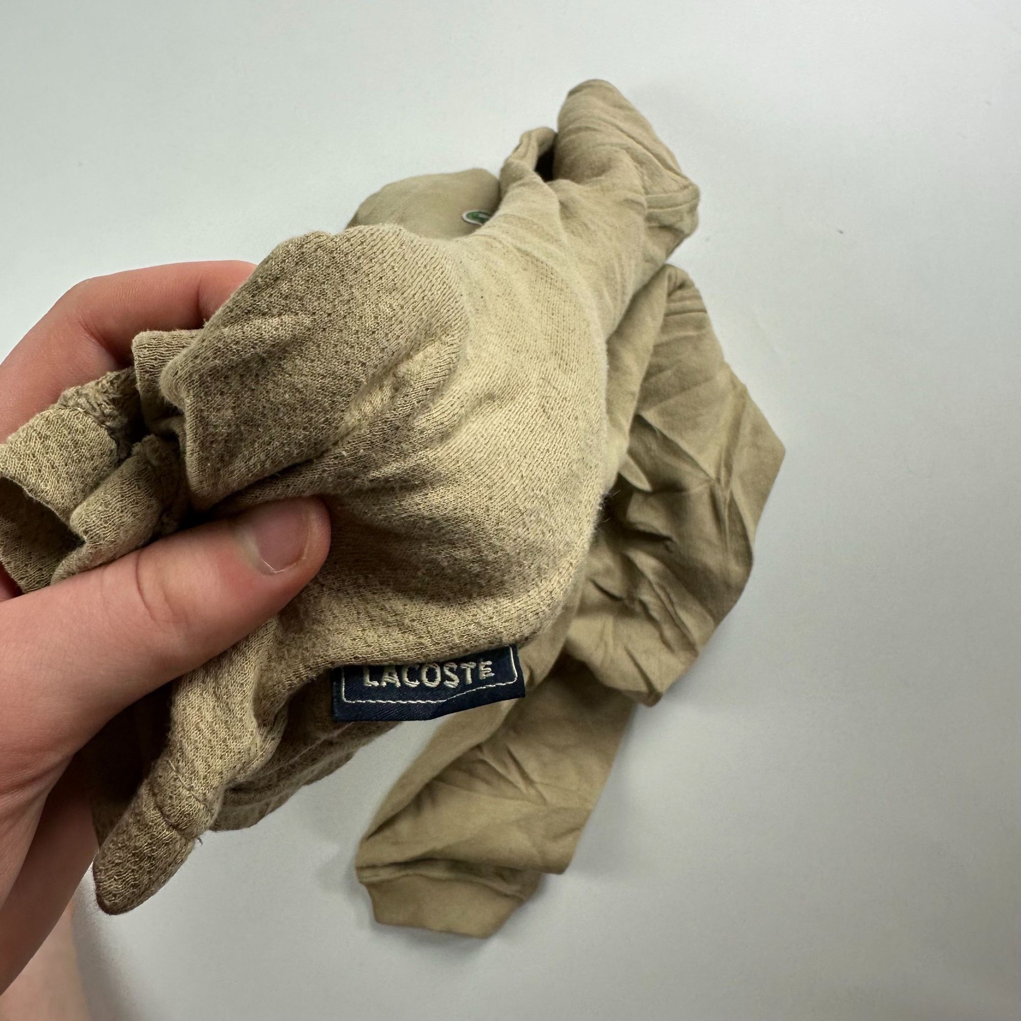 Lacoste Vintage 90s Lacoste Sport Pullover Hoodie Beige Size M Size US M / EU 48-50 / 2 - 5 Thumbnail