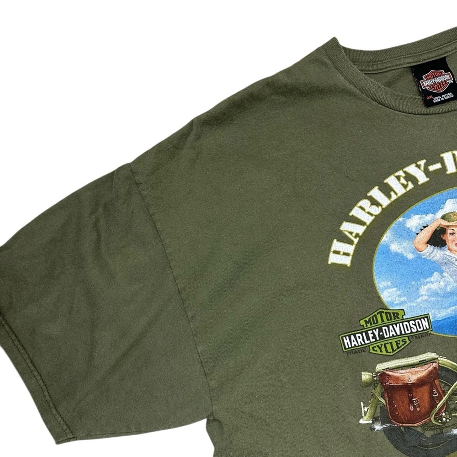Harley Davidson Harley-Davidson Motorcycle St Augustine Green T-shirt 2XL Size US XXL / EU 58 / 5 - 5 Thumbnail