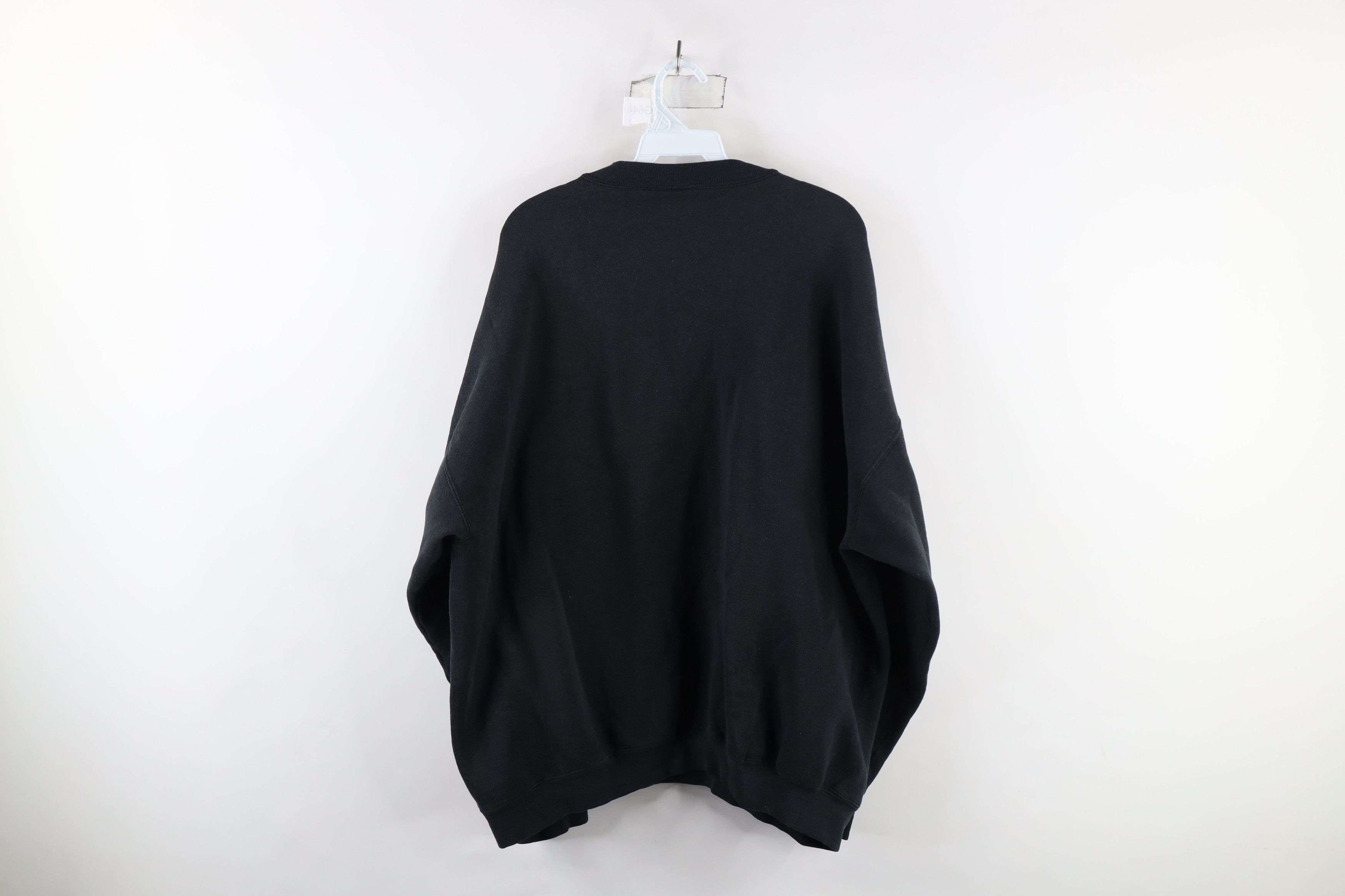 Vintage Vintage 90s Bike Blank Crewneck Sweatshirt Black USA Size US XXL / EU 58 / 5 - 8 Thumbnail