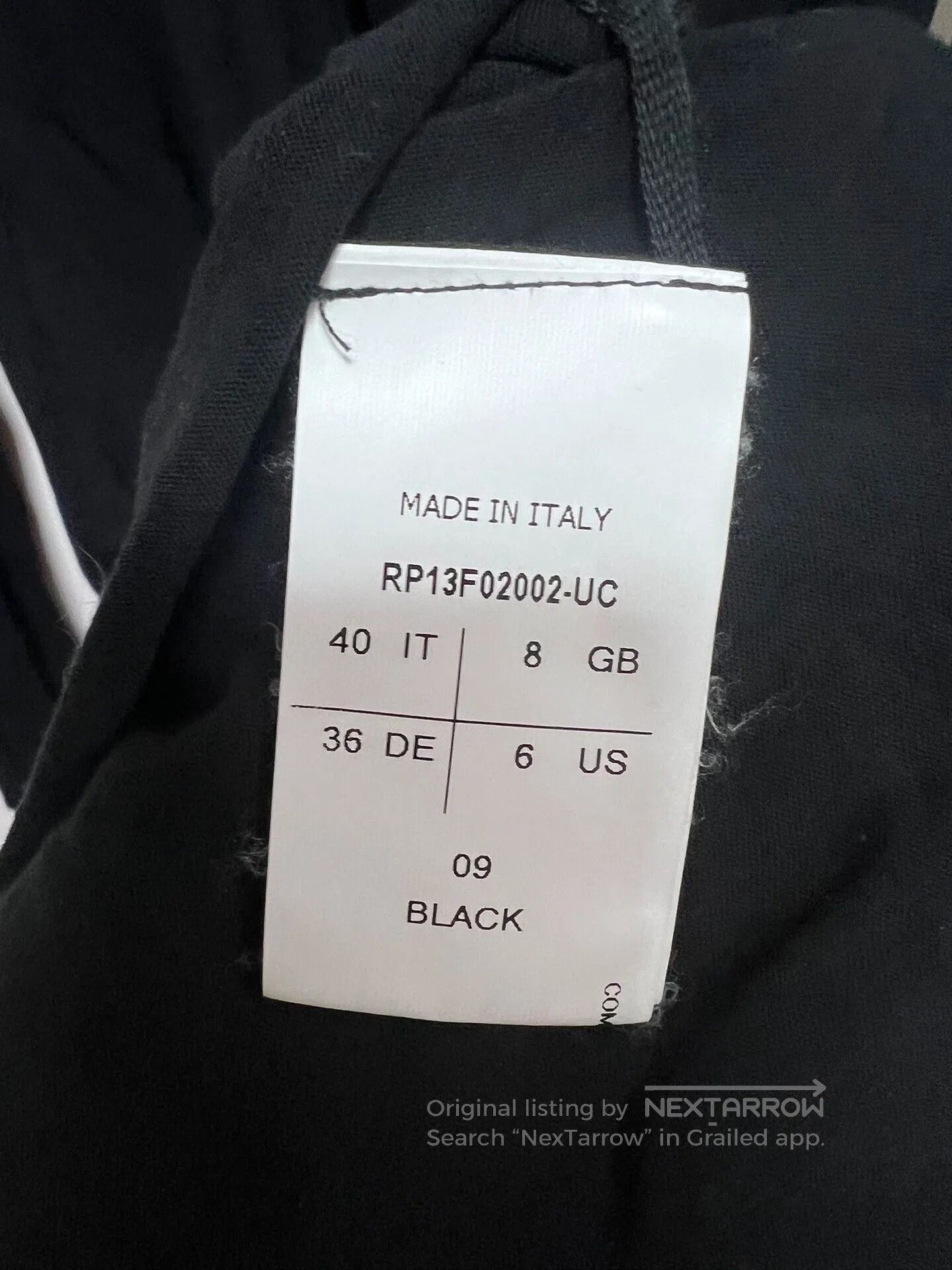 Rick Owens Rick Owens Black Long Sleeve T. Size US XXS / EU 40 - 5 Thumbnail