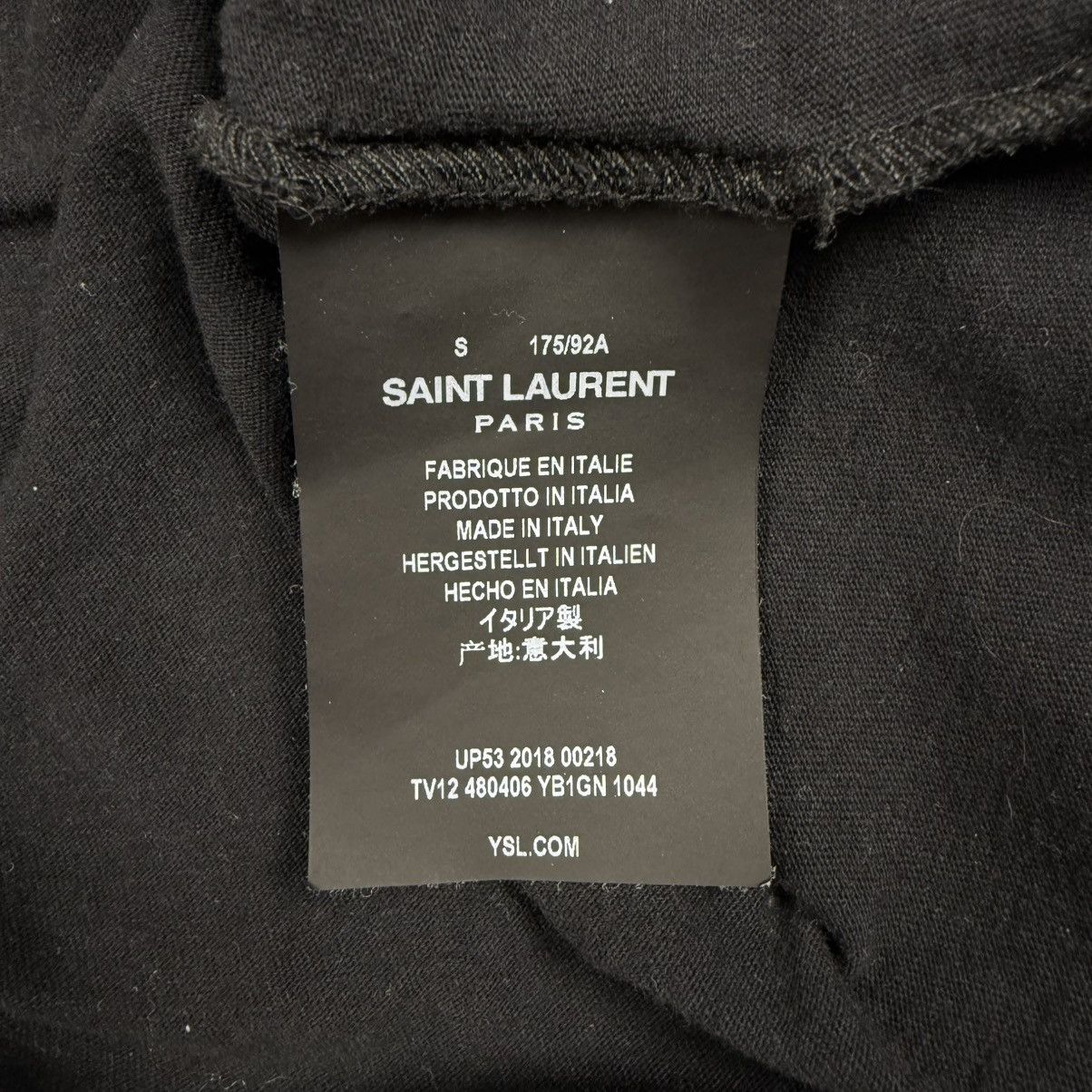 Saint Laurent Paris Saint Laurent Big Logo ‘Black’ T-Shirt Size US S / EU 44-46 / 1 - 5 Thumbnail