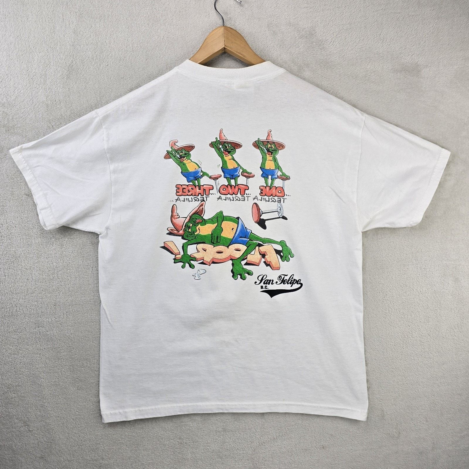 Hanes Vintage One Shot Two Shot Three Shot Floor Shirt Large Frog Size US L / EU 52-54 / 3 - 7 Thumbnail