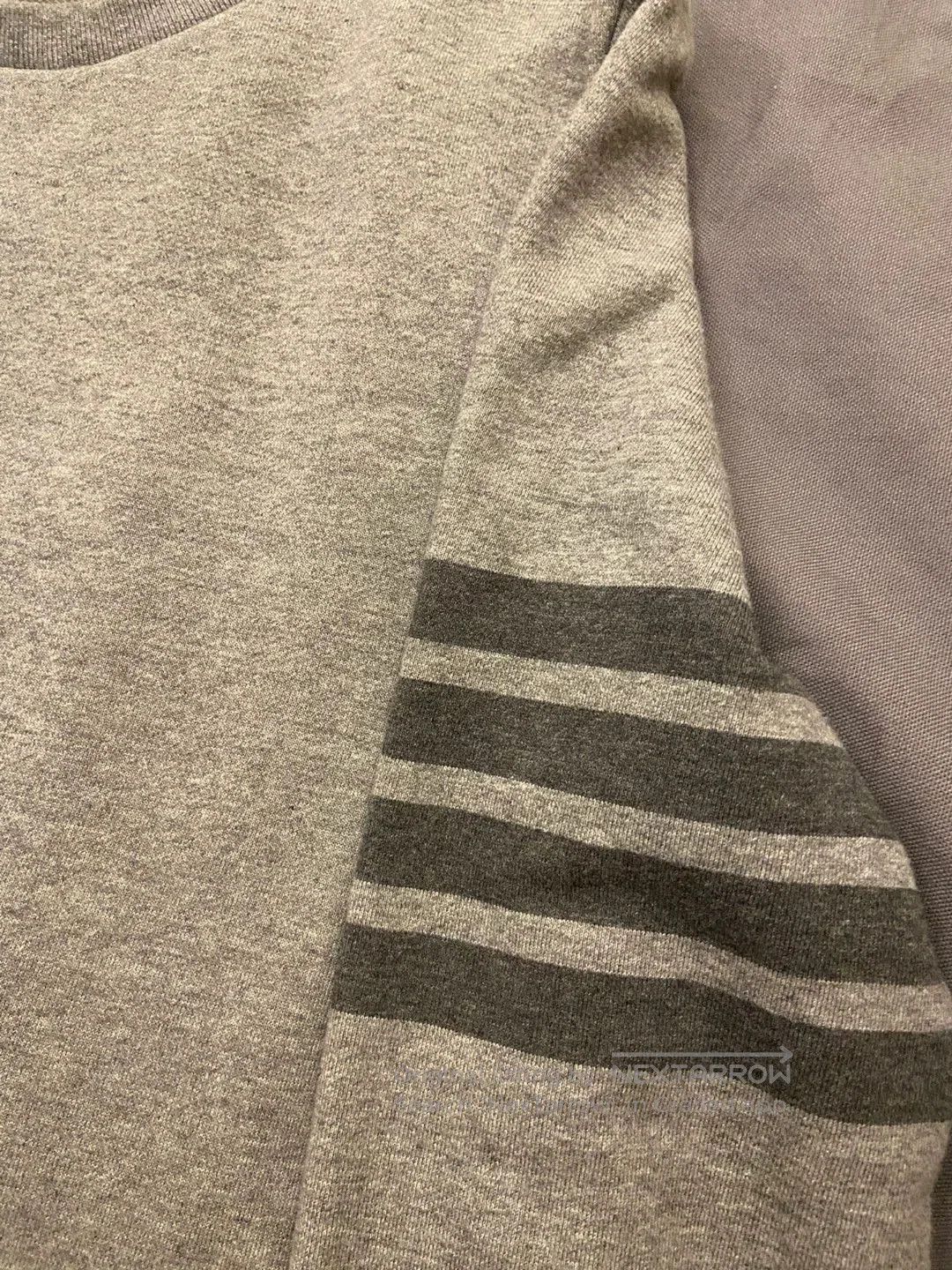 Thom Browne thom browne gray sweatshirt with stripes. Size US M / EU 48-50 / 2 - 2 Thumbnail