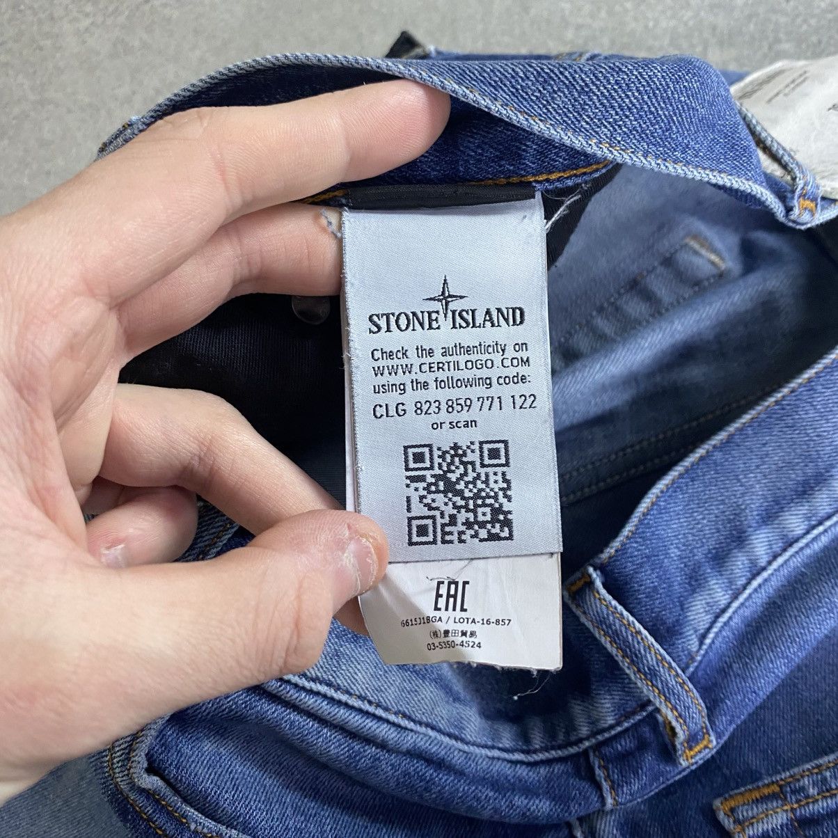 Stone Island Stone Island jeans Italy designer denim streetwear logo 00s Size US 31 - 8 Thumbnail