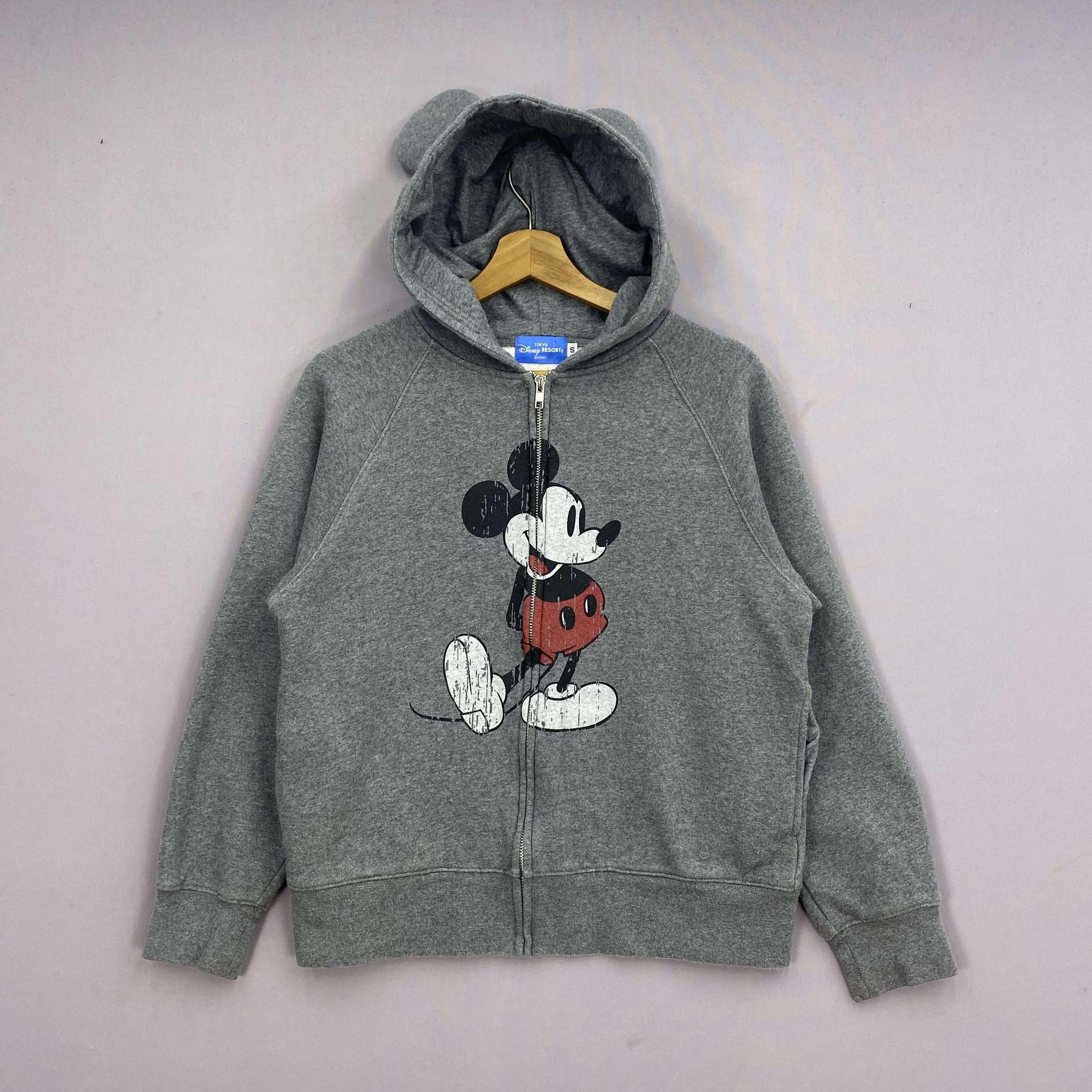Disney Vintage Mickey Mouse Sweater Zipper Hoodie Sweatshirt Jumper Size US S / EU 44-46 / 1 - 1 Thumbnail