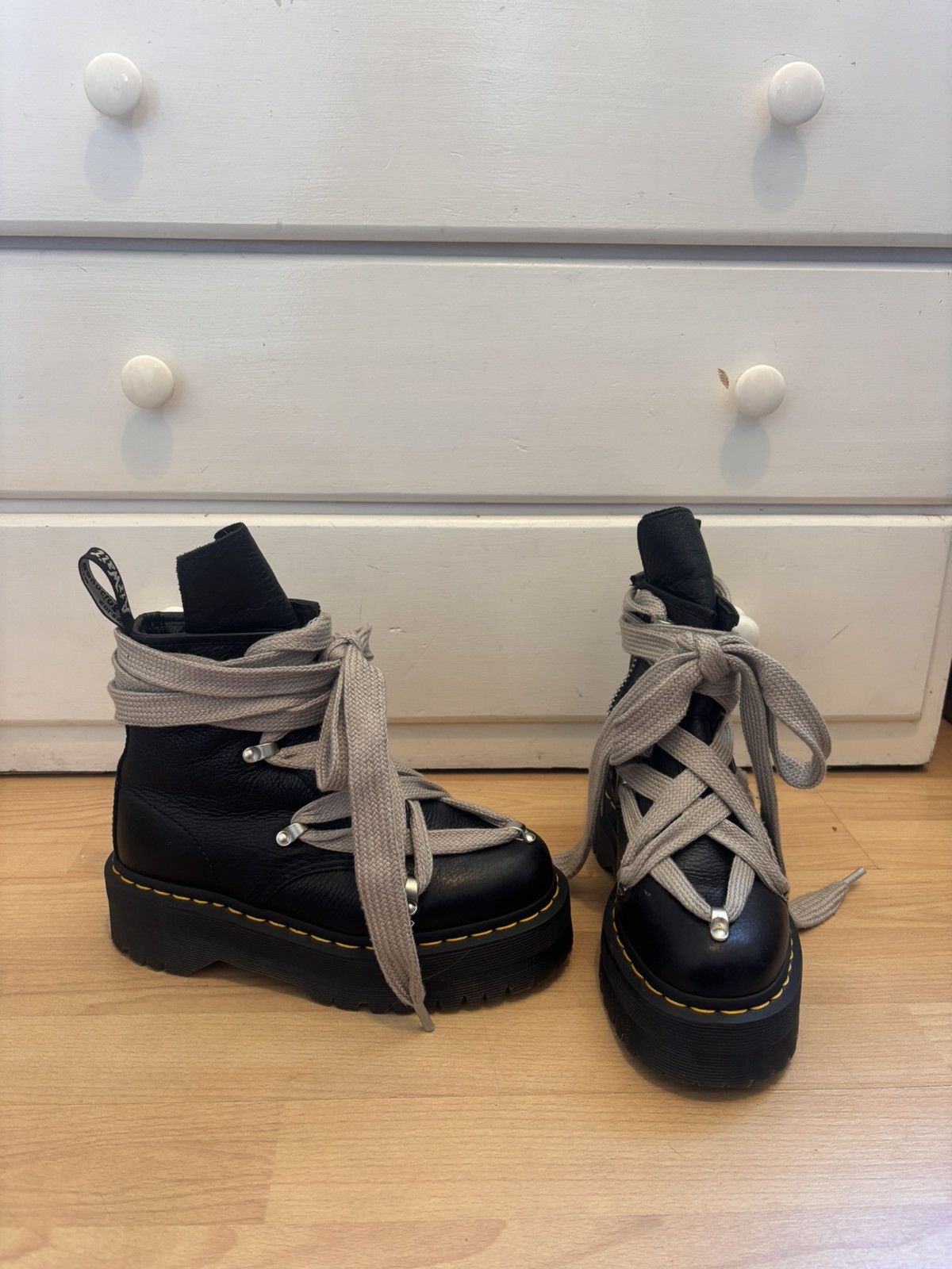Dr. Martens × Rick Owens Rick Owens x Dr. Martens Boots Size US 4 / IT 34 - 2 Thumbnail