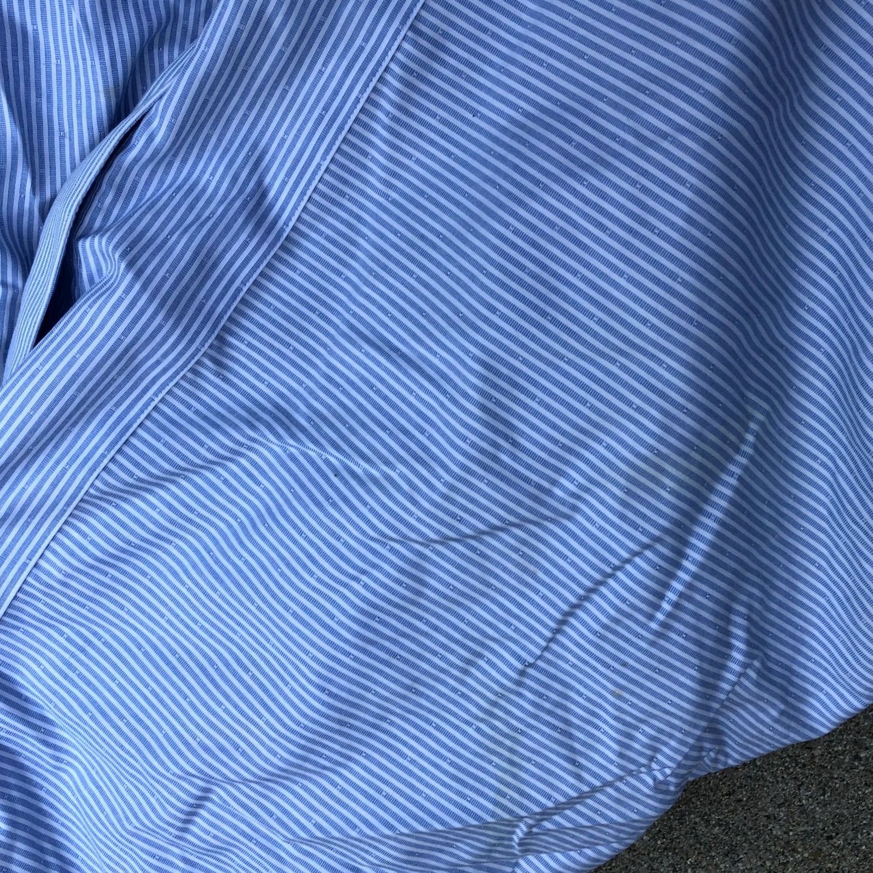 Calvin Klein Calvin Klein Collection Button-Down Shirt Men 2XL Striped Blue Non Iron VTG 2 Ply Button Up Shirt Size US XXL / EU 58 / 5 - 2 Thumbnail