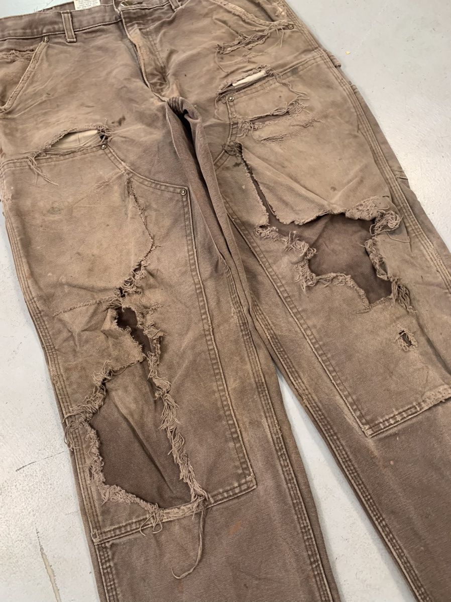 Carhartt Rare sunfade vintage carhartt double knee b136 dkb Size US 34 / EU 50 - 3 Thumbnail