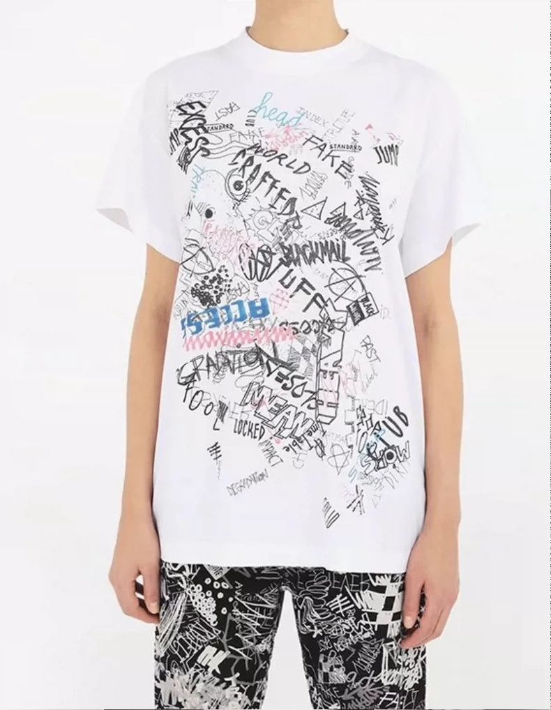 Maison Margiela Maison Margiela Graffiti short sleeves logo short sleeves Size XS / US 0-2 / IT 36-38 - 6 Thumbnail