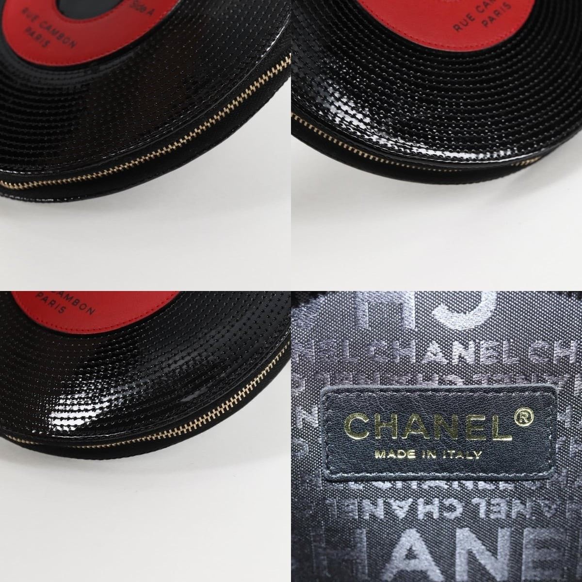 Chanel Chanel Pouch Patent Leather Black CC Size ONE SIZE - 6 Thumbnail