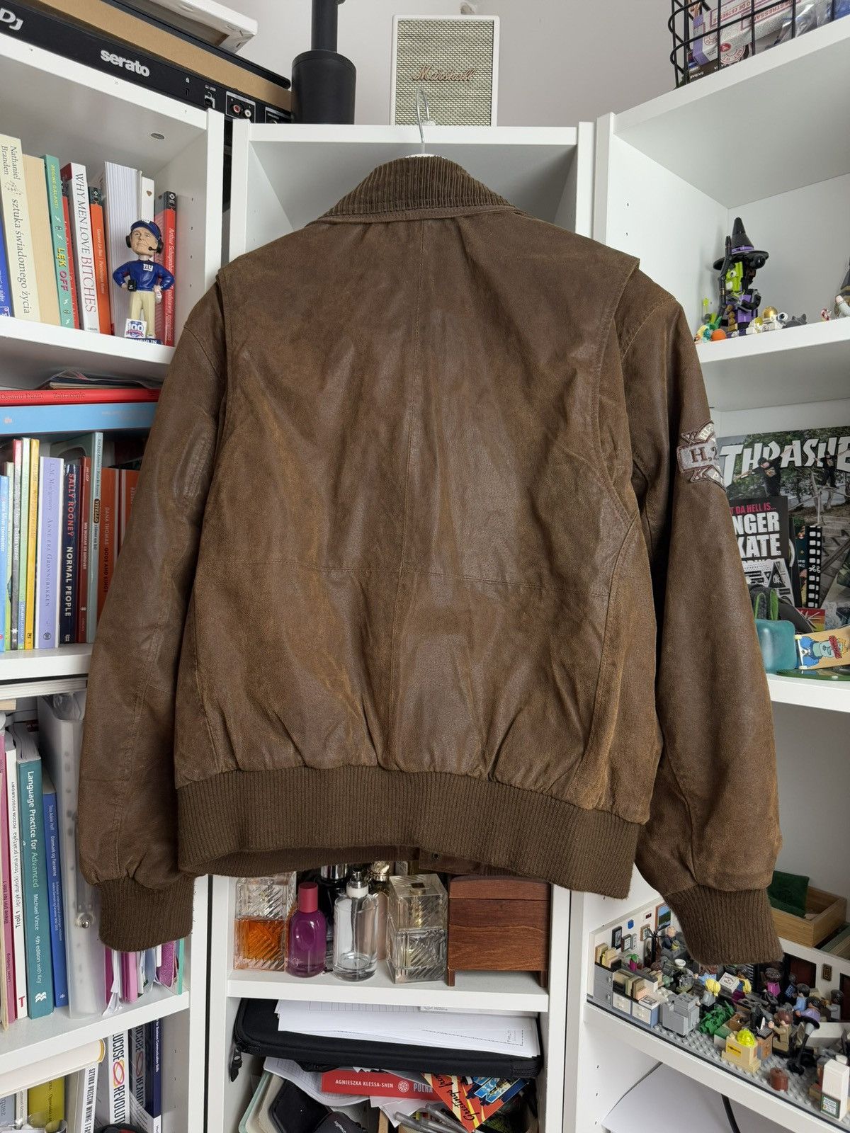Schott Vintage boxy military pilot leather bomber jacket XL avirex Size US XL / EU 56 / 4 - 2 Thumbnail