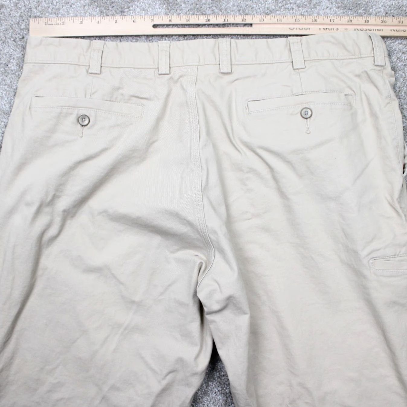 Vintage Duluth Mens Pants 40x30 Beige DuluthFlex Ballroom Cotton Stretch Straight Chino Casual Workwear 5-Pocket Logo Size US 40 / EU 56 - 7 Thumbnail