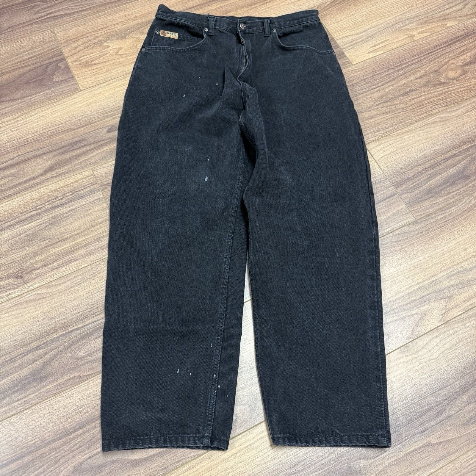 La Gear Vintage LA Gear Baggy Jeans Mens 36 Black Skate Streetwear ( Size US 36 / EU 52 - 1 Thumbnail
