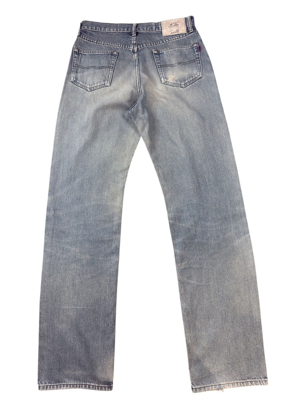 Japanese Brand Vintage Japanese Fade Aging Bobson Straight Distressed Denim Size US 30 / EU 46 - 2 Thumbnail
