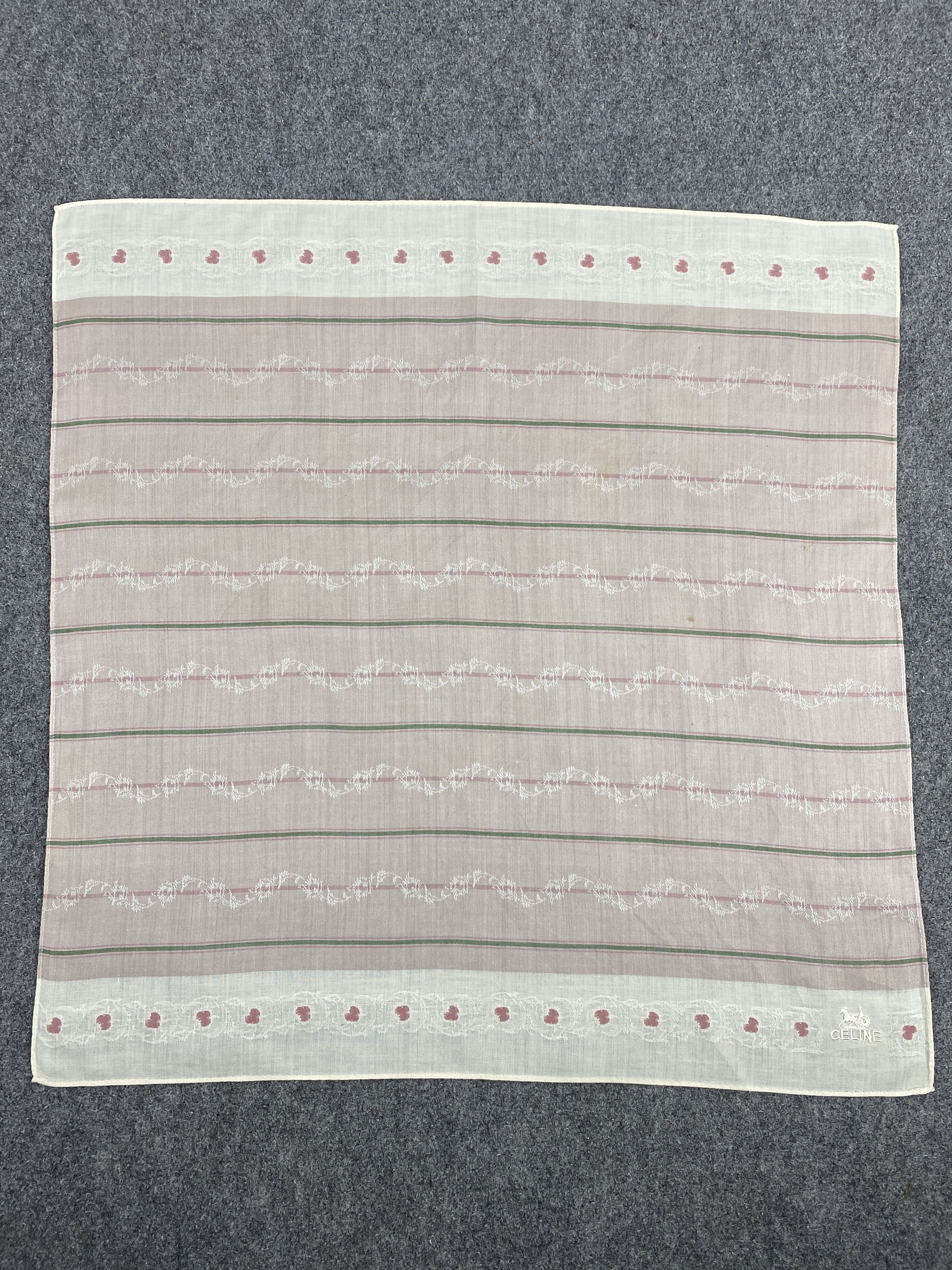 Celine Vintage Celine Handkerchief / Neckerchief KT0303 Size ONE SIZE - 4 Thumbnail