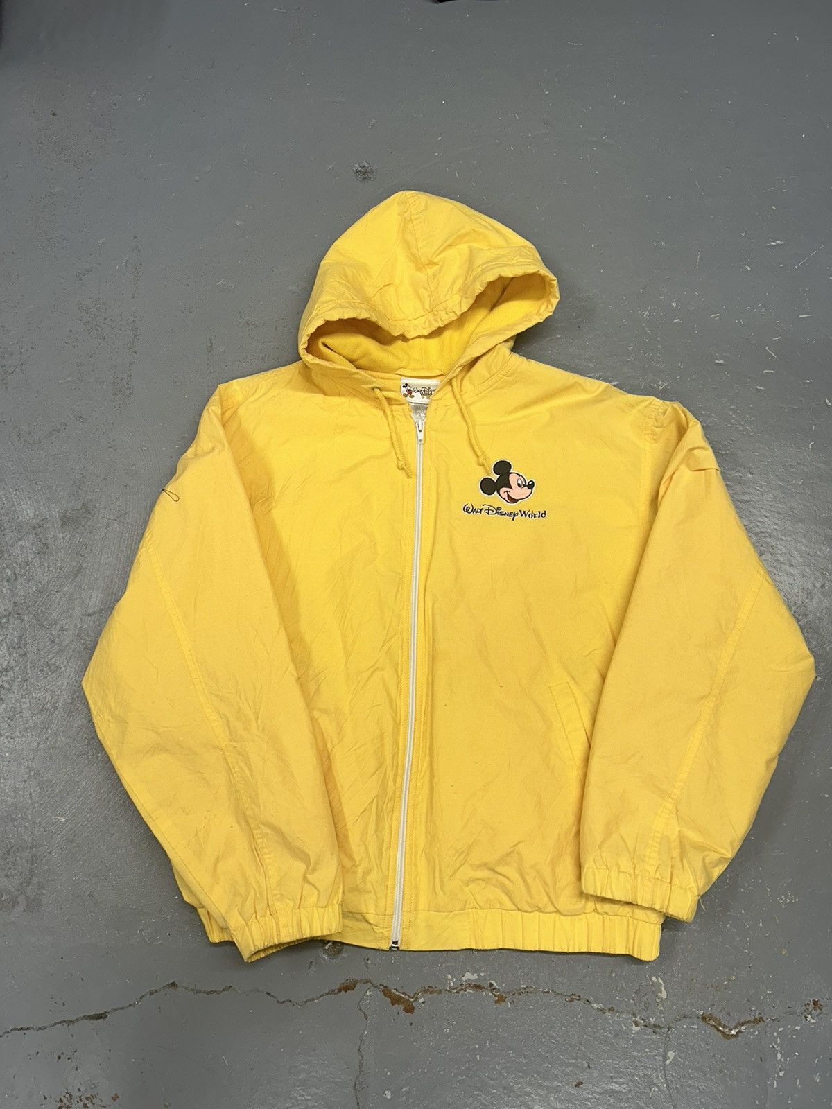 Disney × Mickey Mouse × Vintage Crazy Vintage 90s Essential Disney Mickey Yellow Windbreaker Size US M / EU 48-50 / 2 - 1 Thumbnail