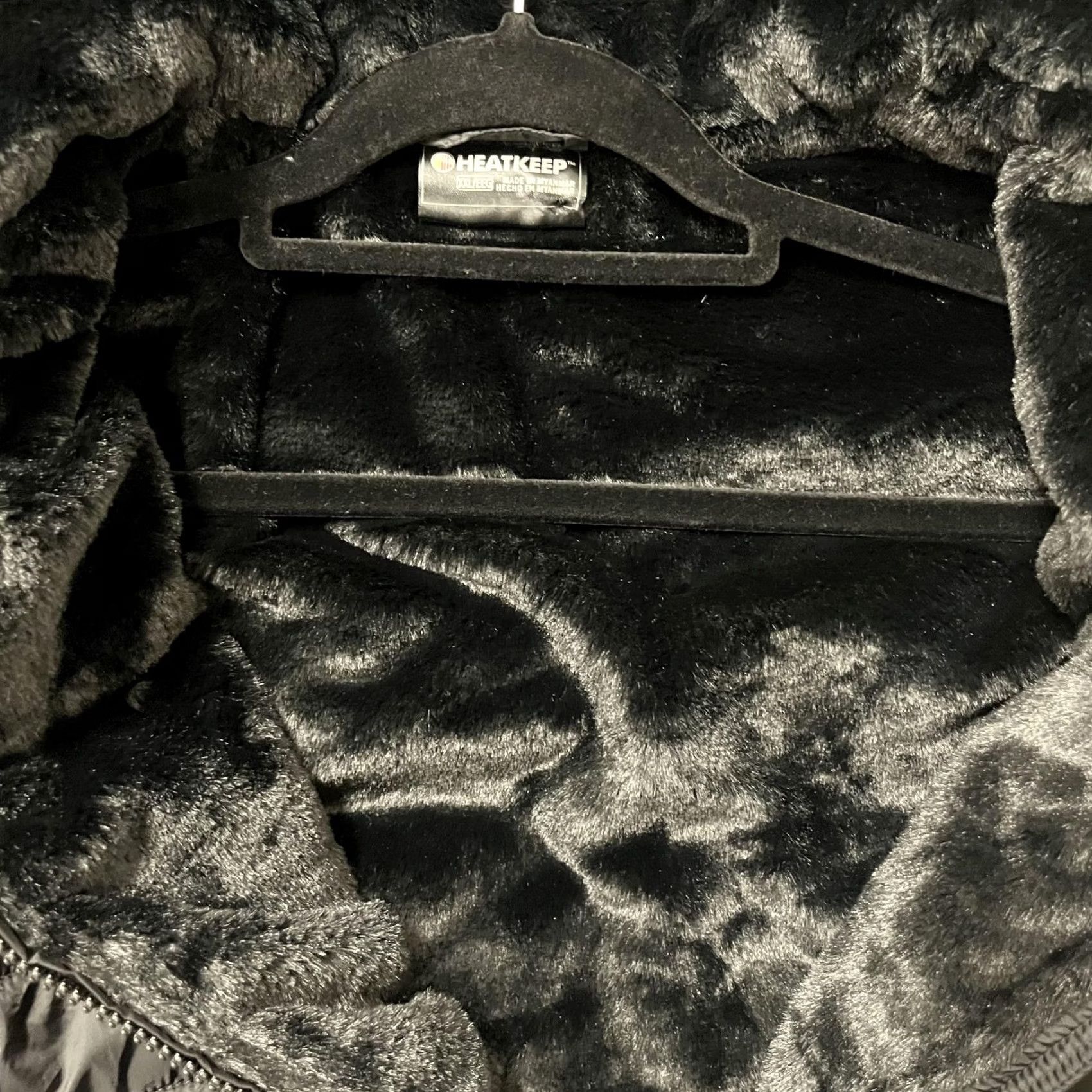 Vintage Heatkeep Jacket Women 2XL Black Faux Fur Lined Cloudfill Full Zip Puffer Warm Size XXL / US 16-18 / IT 52-54 - 6 Thumbnail