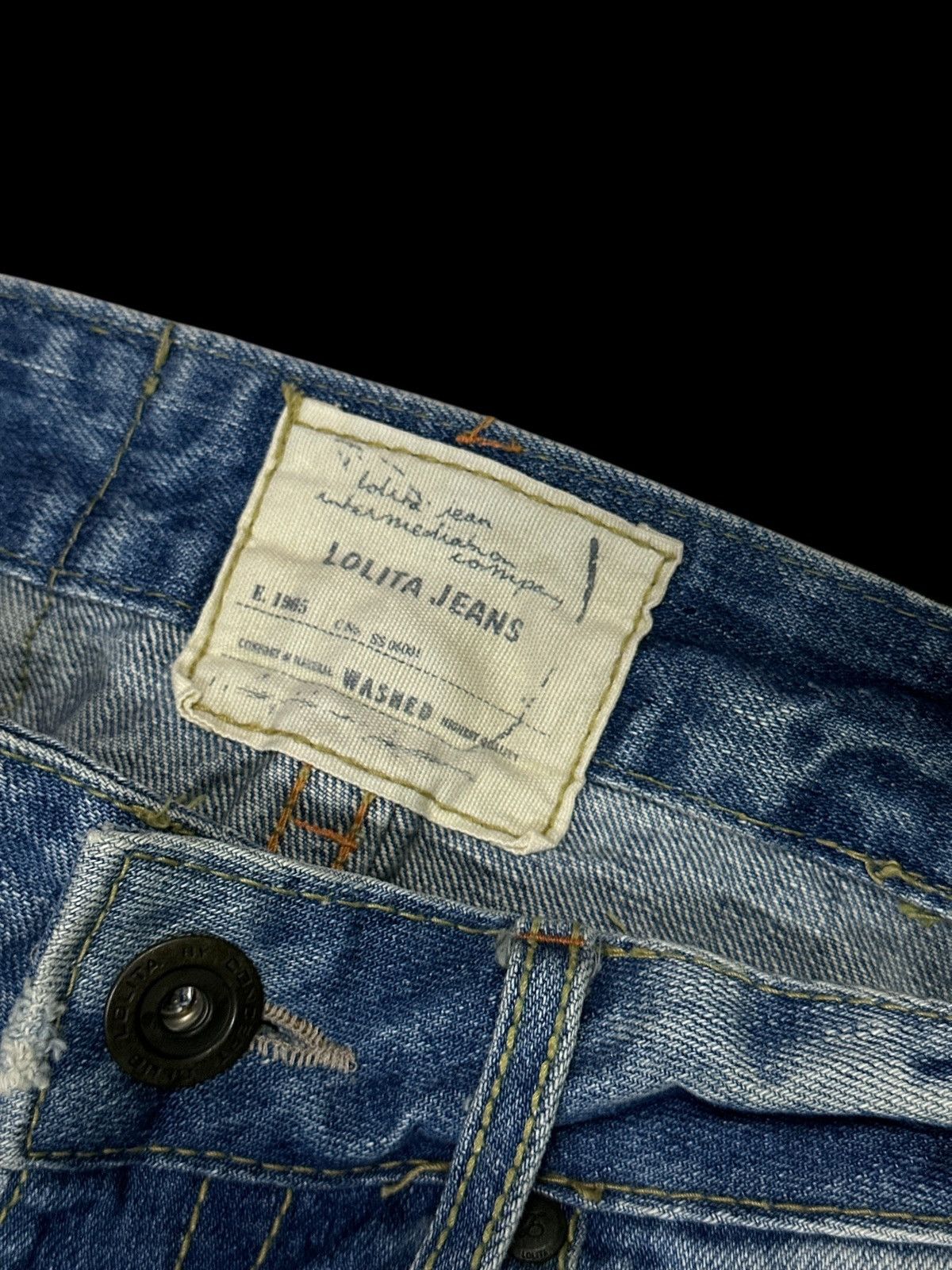 Japanese Brand Lolita Three Quarter Short Denim 💥 Size US 30 / EU 46 - 3 Thumbnail