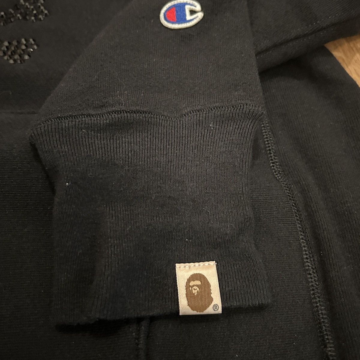 Bape × Champion Bape X Champion Swarovski Hoodie Skull Black Size US M / EU 48-50 / 2 - 4 Thumbnail