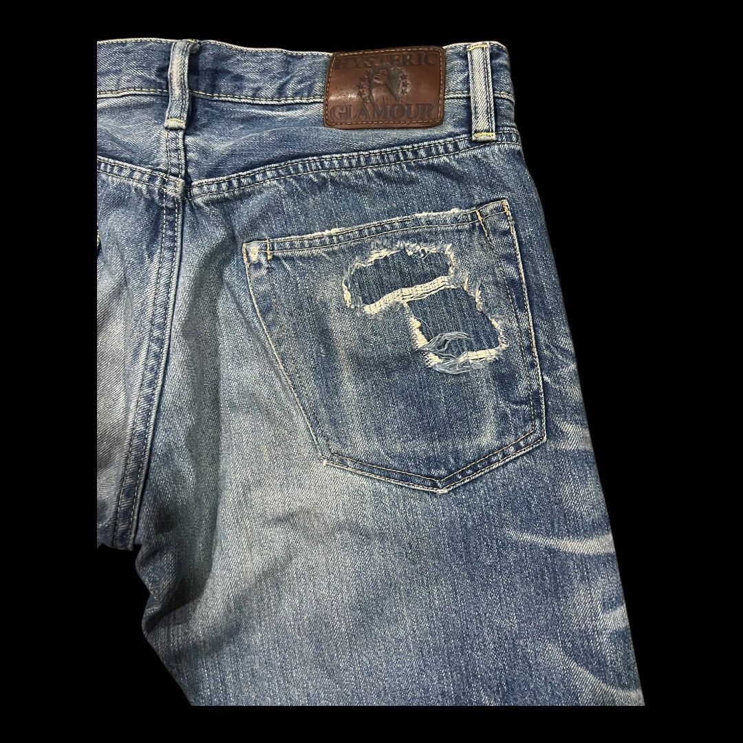 Hysteric Glamour × Japanese Brand HYSTERIC GLAMOUR SELVEDGE JAPANESE BRAND DISTRESSED DENIM Size US 34 / EU 50 - 14 Thumbnail